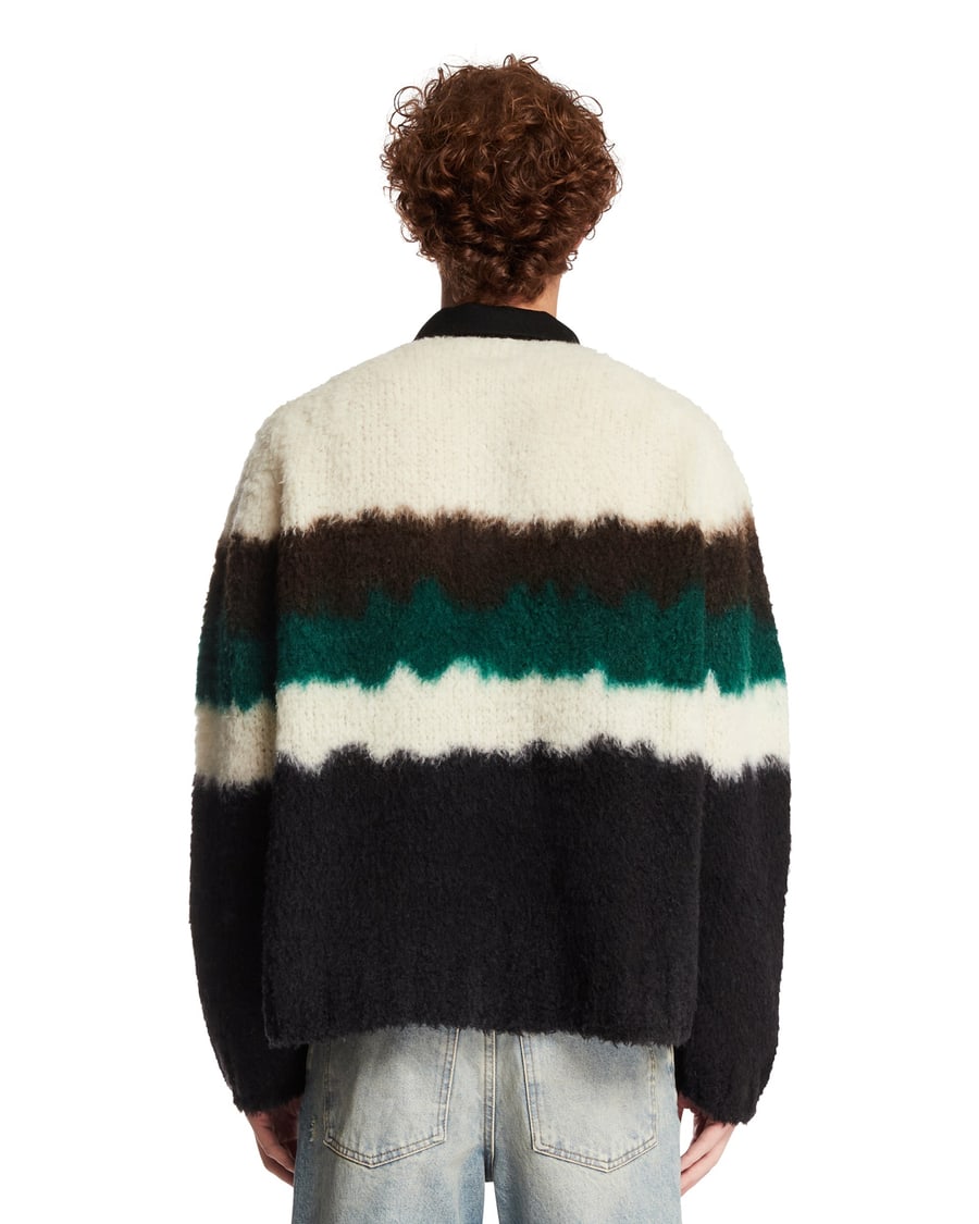 SACAI Maglione In Misto Lana Nero, view 5