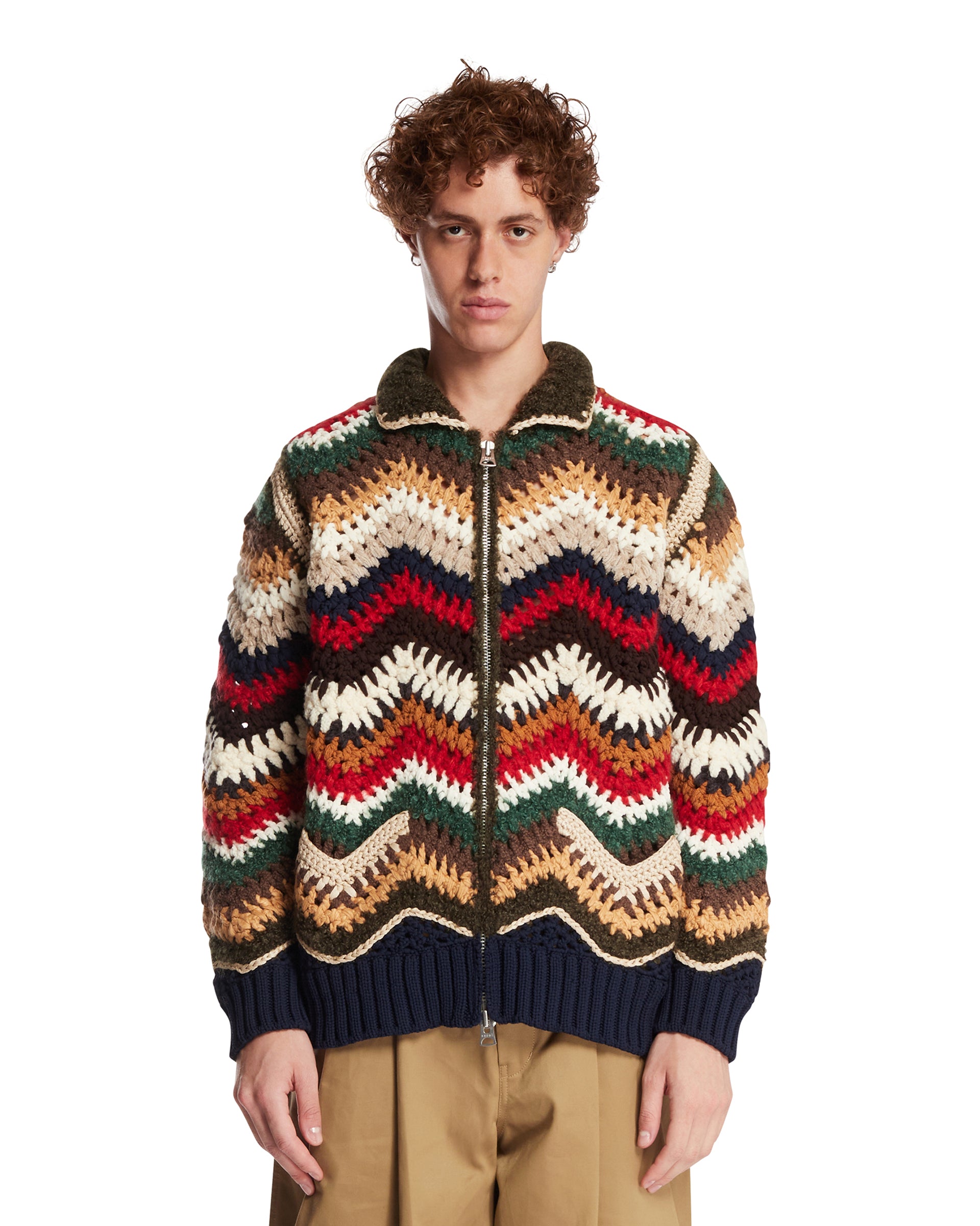 SACAI Maglione Crochet Multicolore