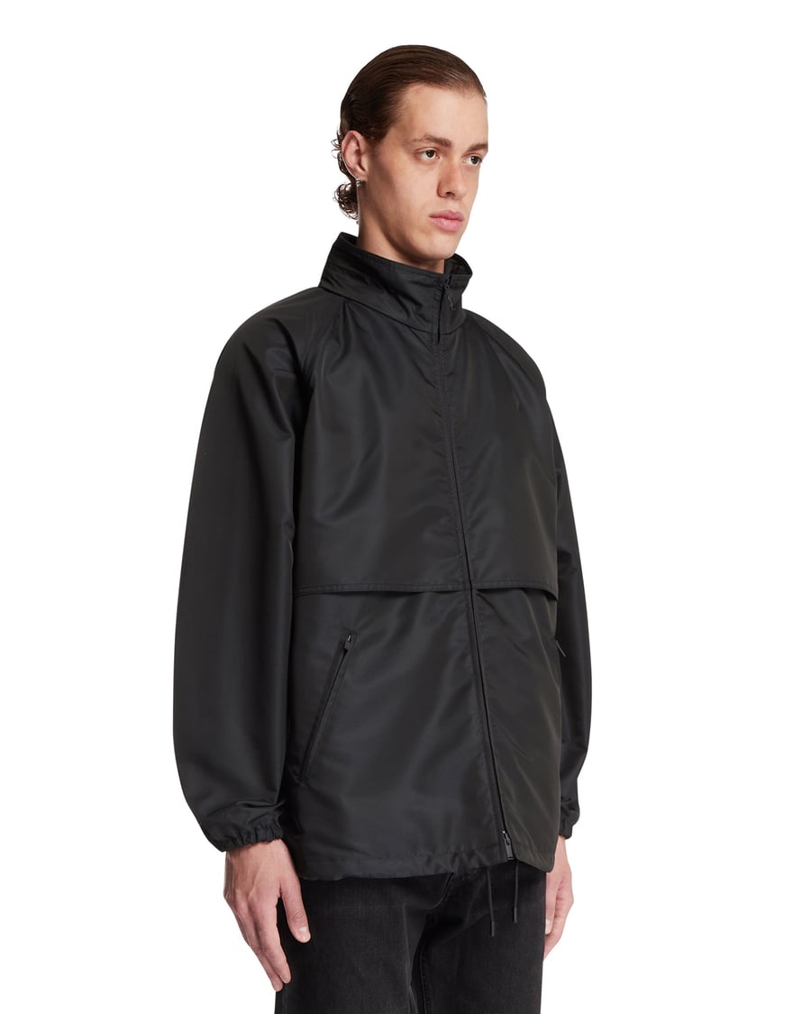 Saint Laurent Giacca Con Zip Nera, view 2