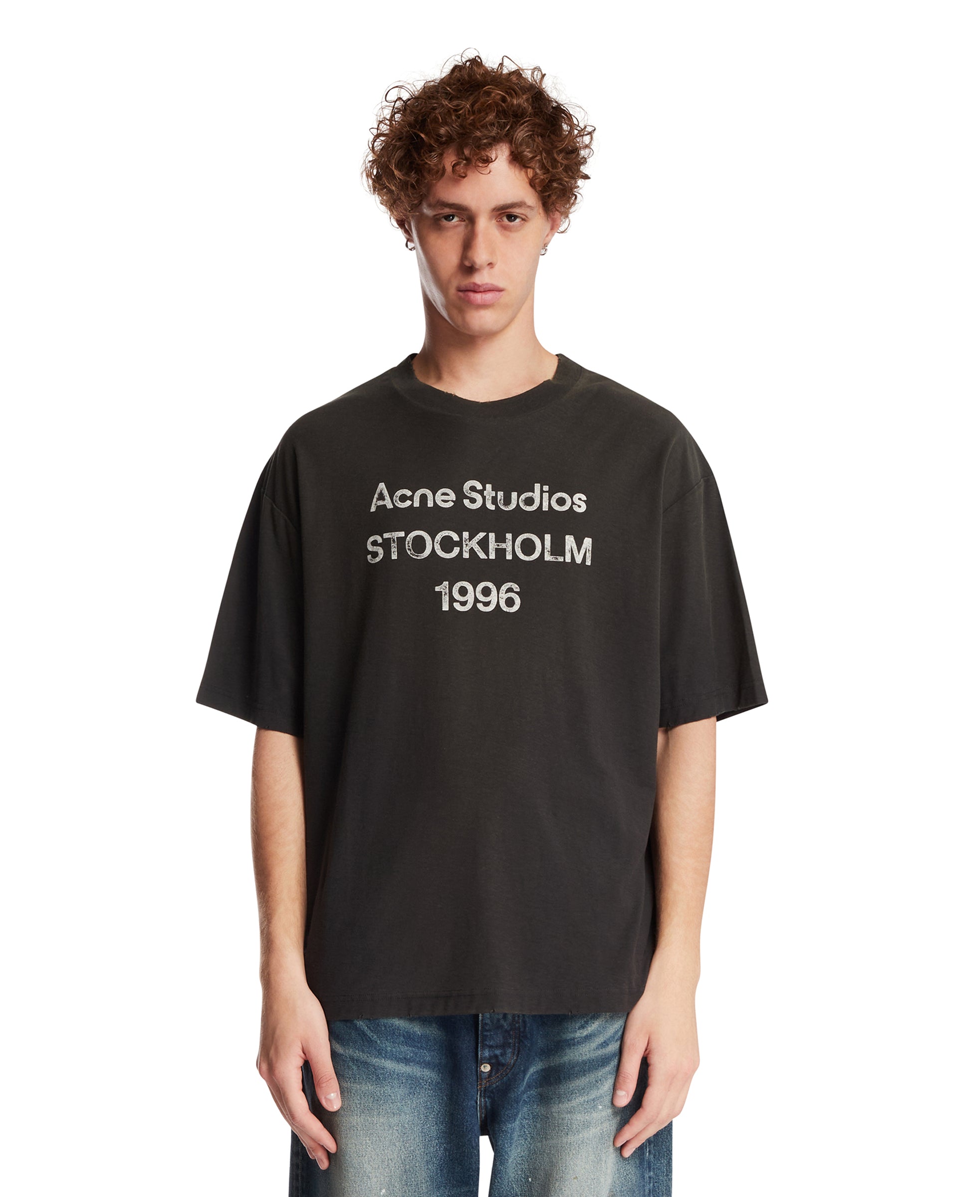 ACNE STUDIOS T-Shirt Con Logo Nera