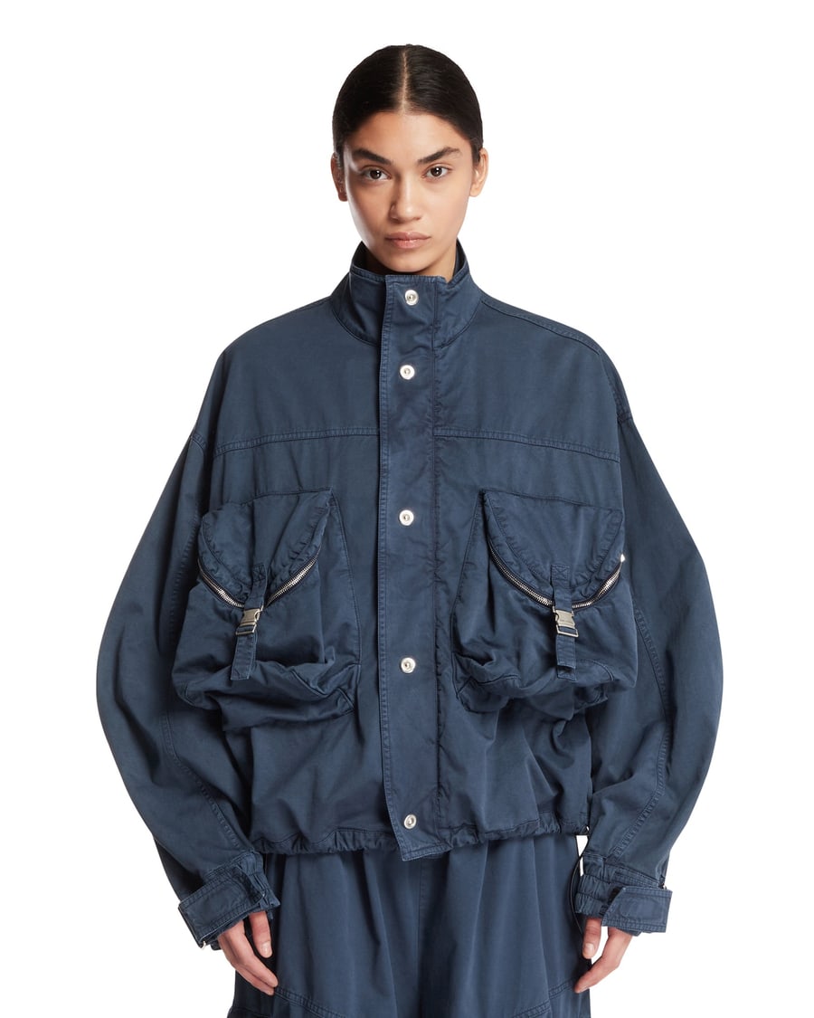The Attico Bomber Washed Blu