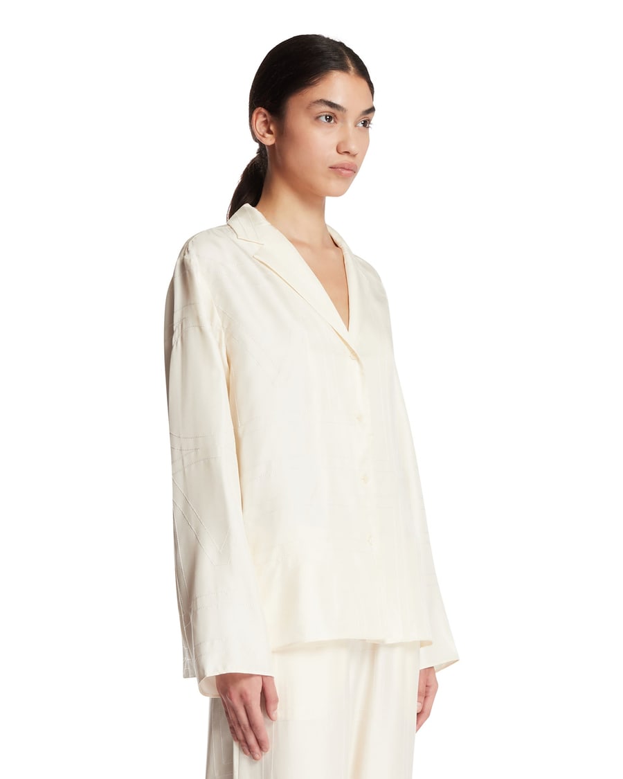 Toteme Top Monogram Bianco, view 2