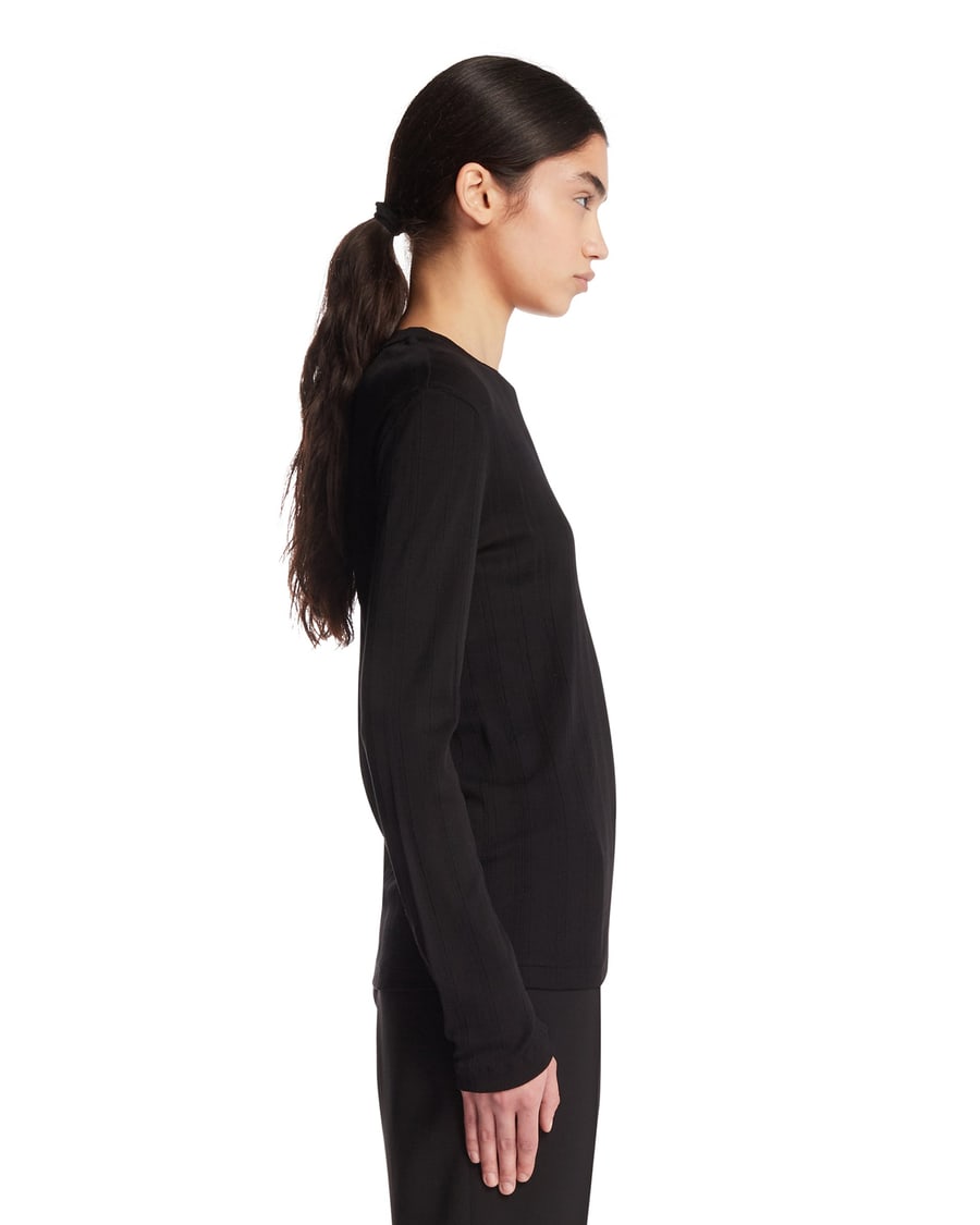 The Row T-Shirt Dantea In Cotone Nera, view 4