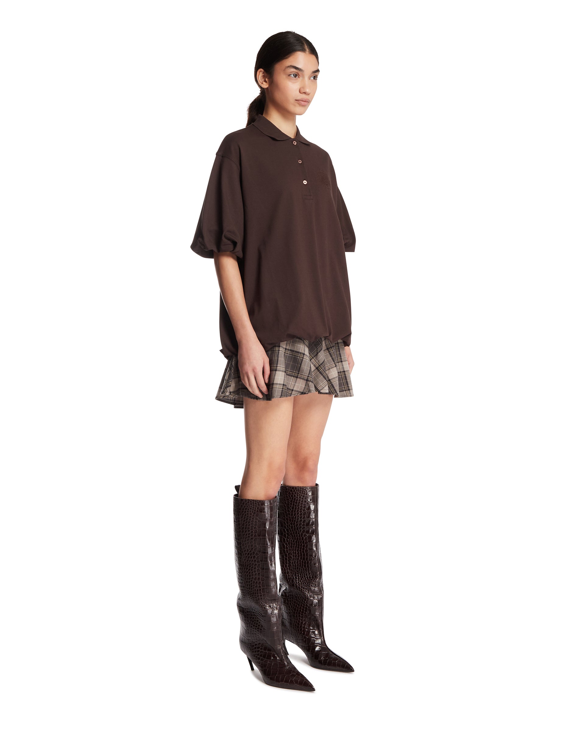 ACNE STUDIOS Abito T-Shirt A Strati Marrone, view 2