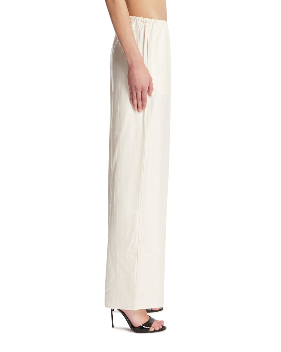 Toteme Pantaloni Monogram Bianchi, view 4