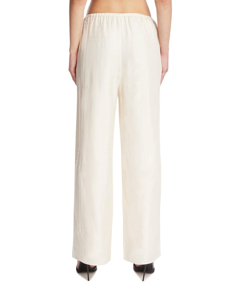 Toteme Pantaloni Monogram Bianchi, view 5