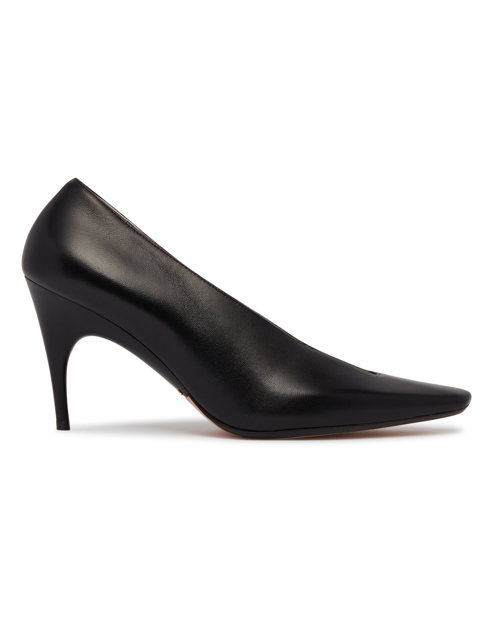 Balenciaga Decollete Duchesse In Pelle Nere, view 2