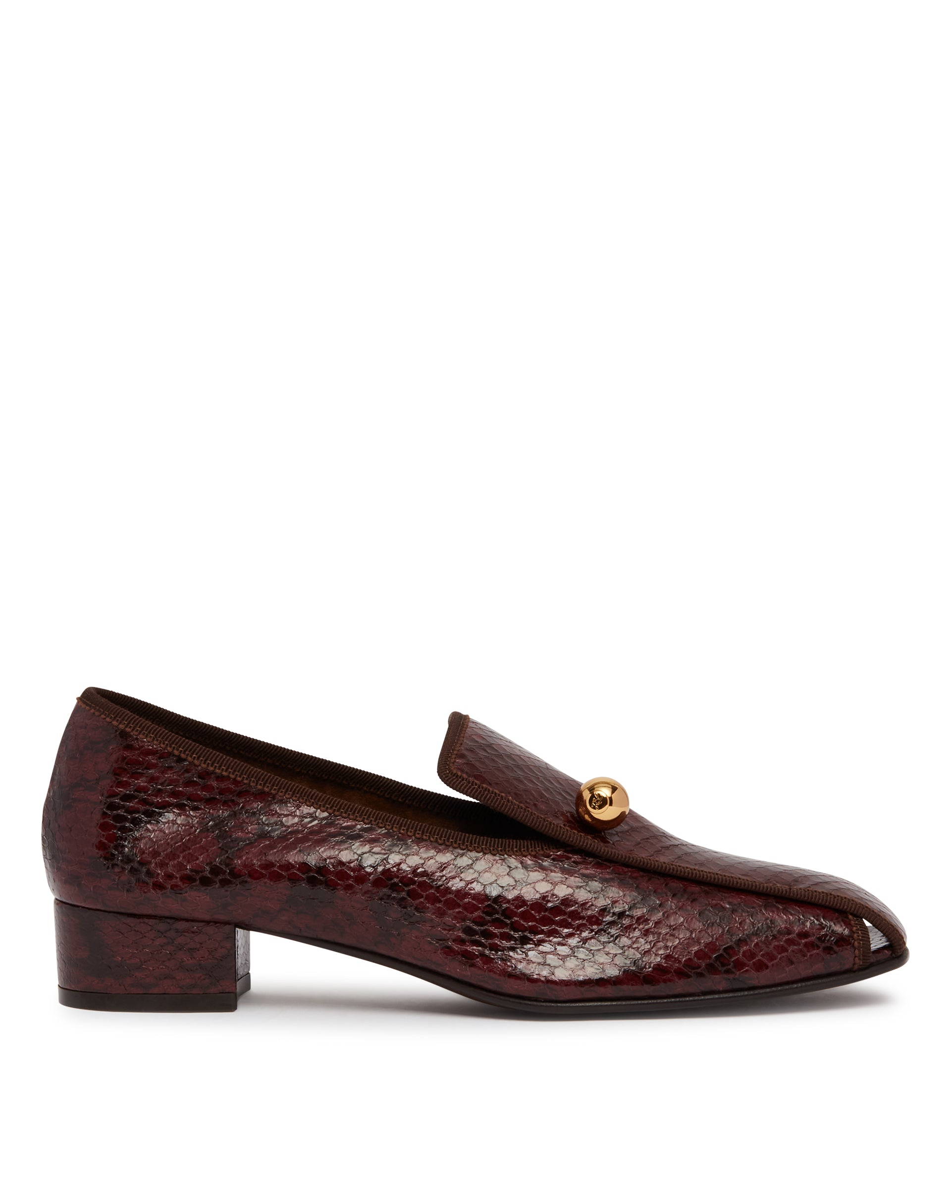 HERBERT LEVINE Pumps Showtime In Pelle Burgundy