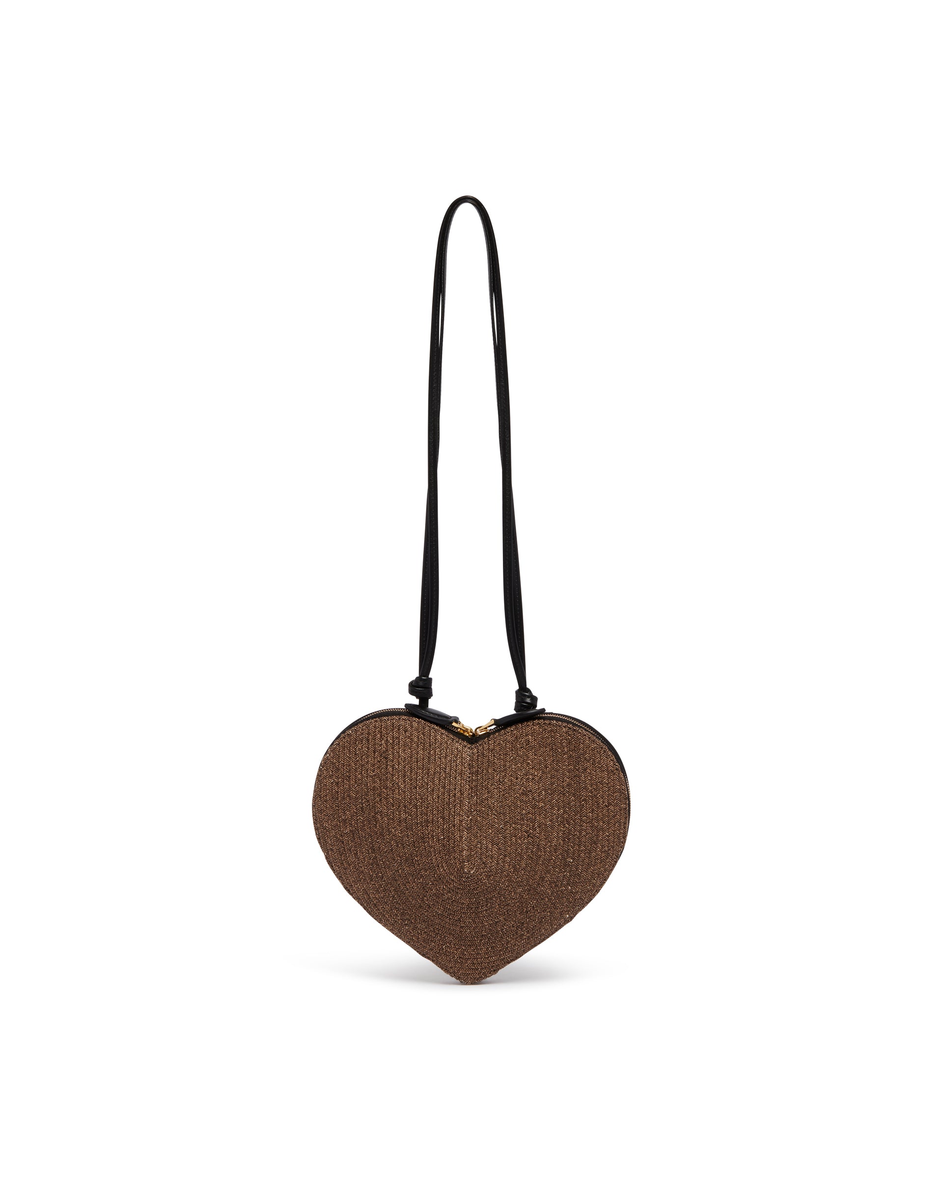 Alaïa Borsa Le Coeur In Cannucce Di Carta Marrone, view 2