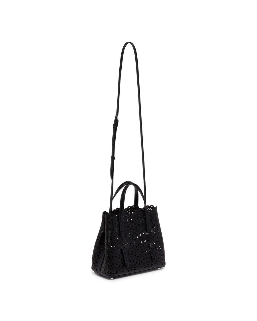 Alaïa Borsa Mina 20 In Pelle Nera, view 3
