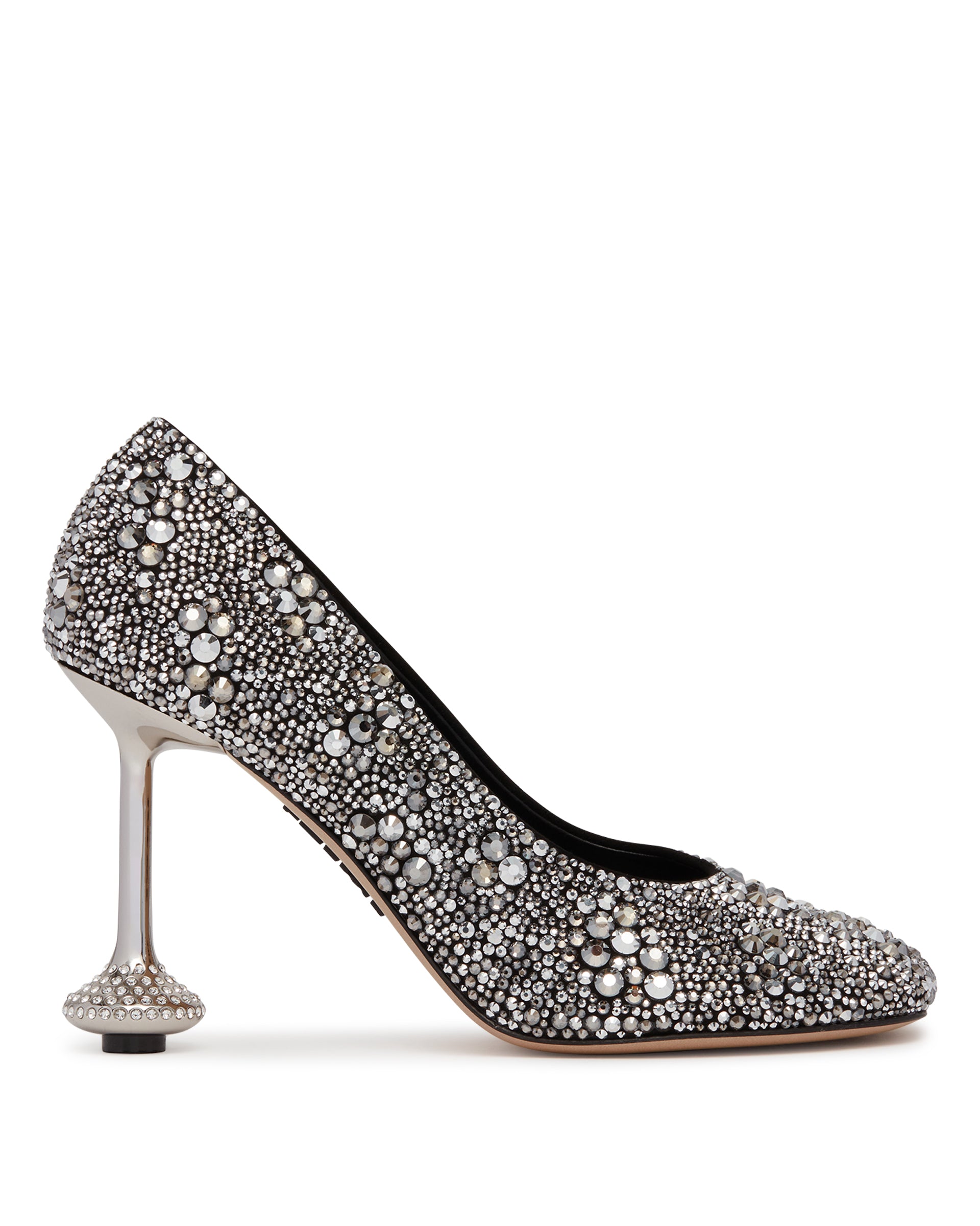 Loewe Decollete Toy In Strass Argentate