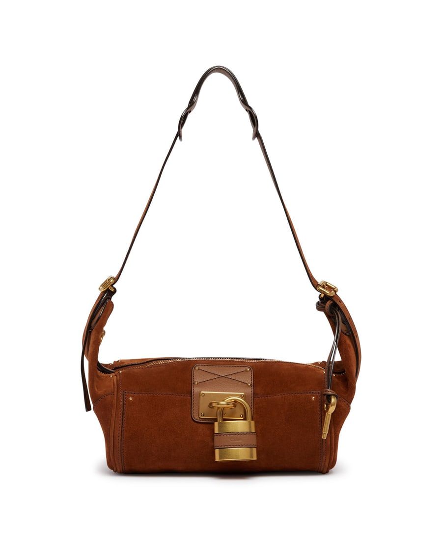 Chloé Borsa Paddington A Tracolla In Suede Marrone