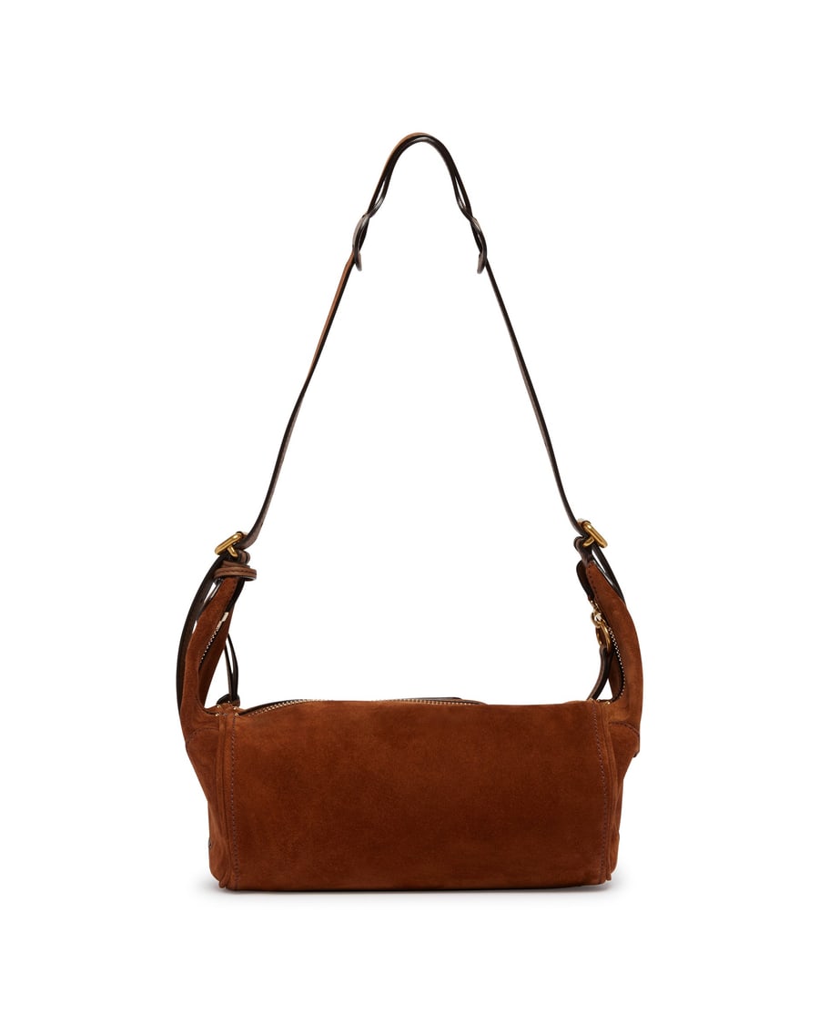 Chloé Borsa Paddington A Tracolla In Suede Marrone, view 6