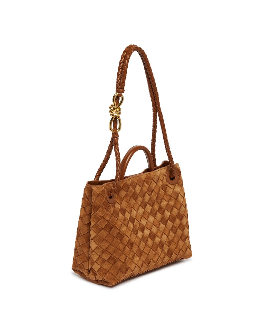 Bottega Veneta Borsa Andiamo Piccola Marrone, view 3