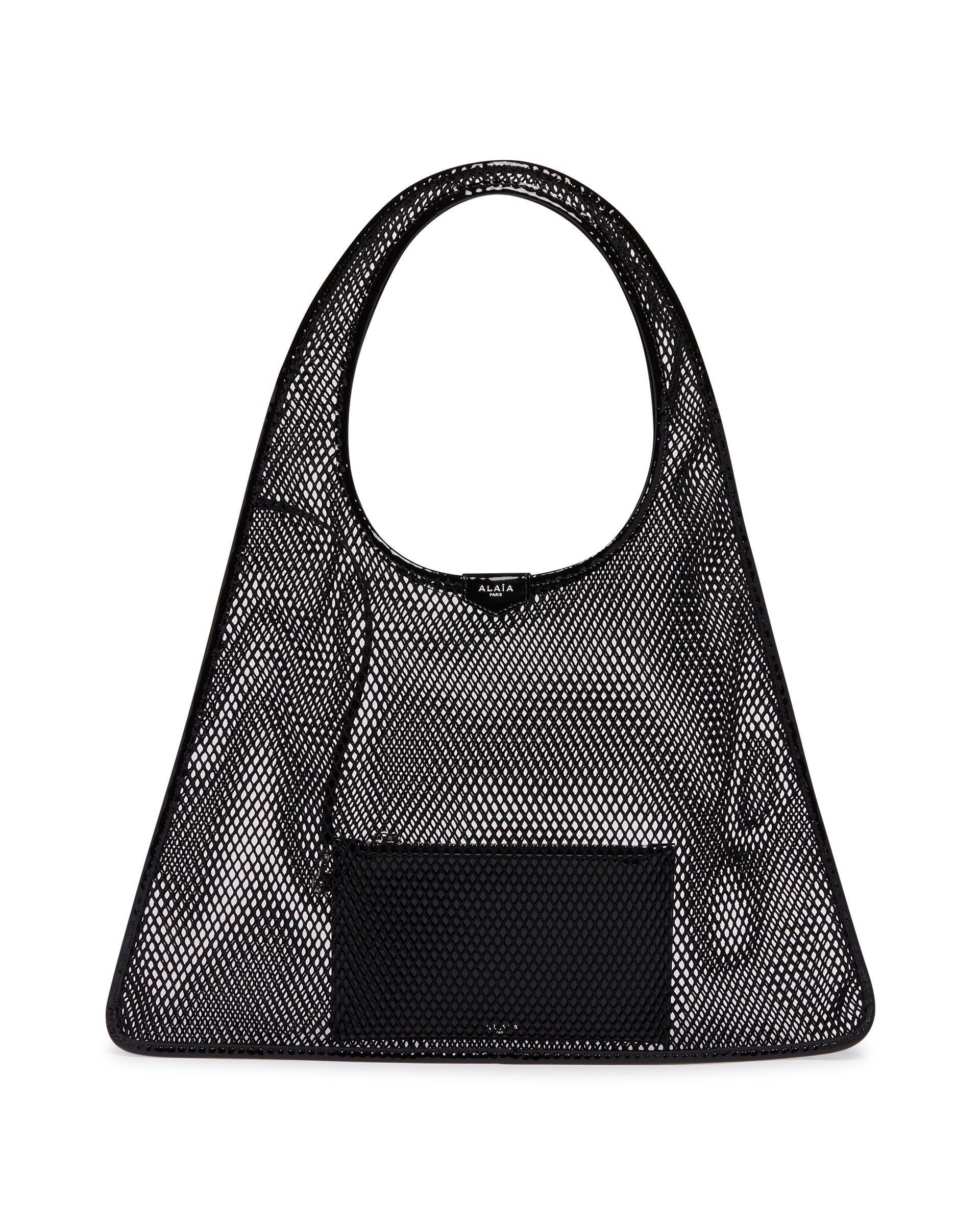 Alaïa Borsa One Piece Hobo In Rete Nera, view 2