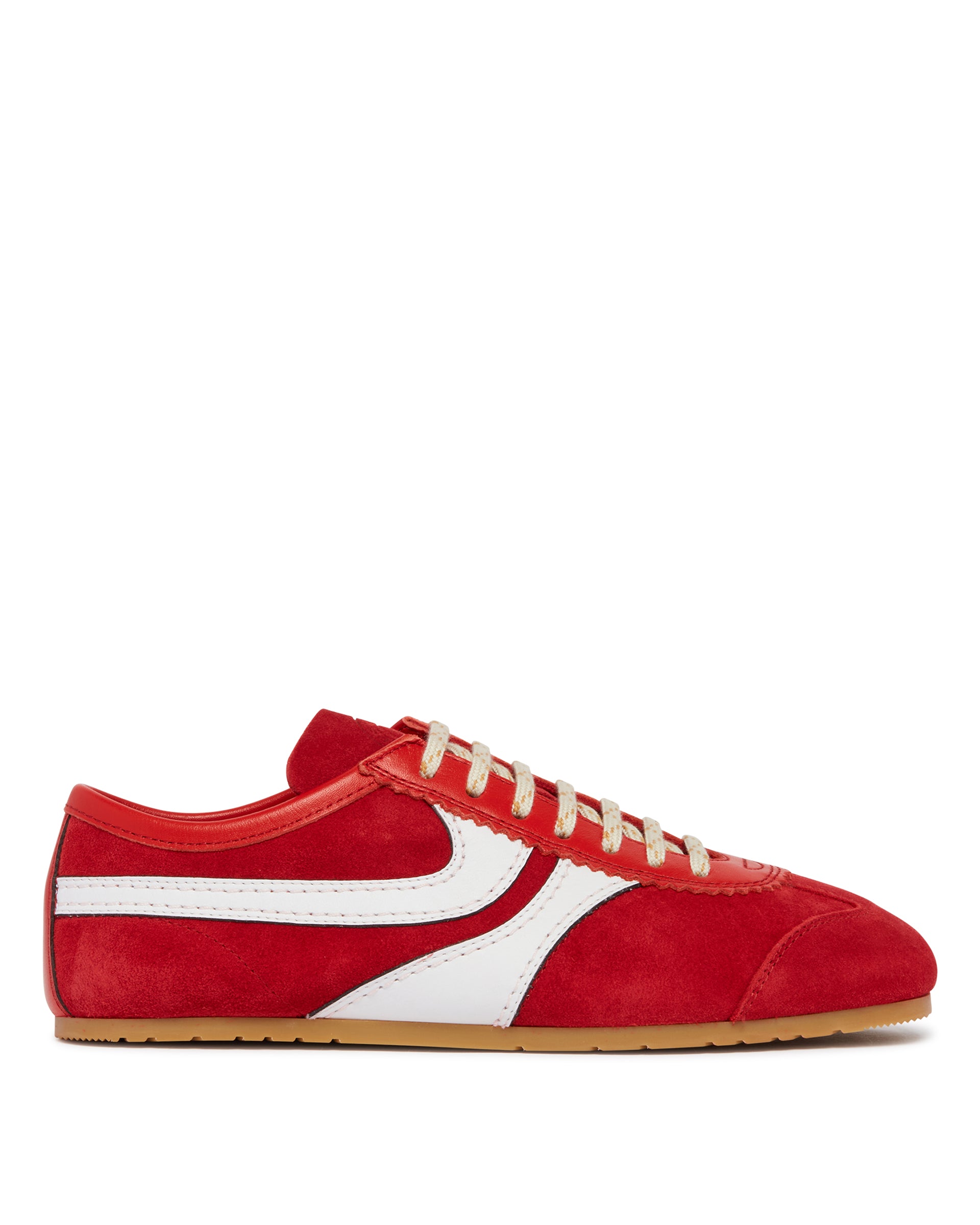 Dries Van Noten Sneakers In Suede Rosse