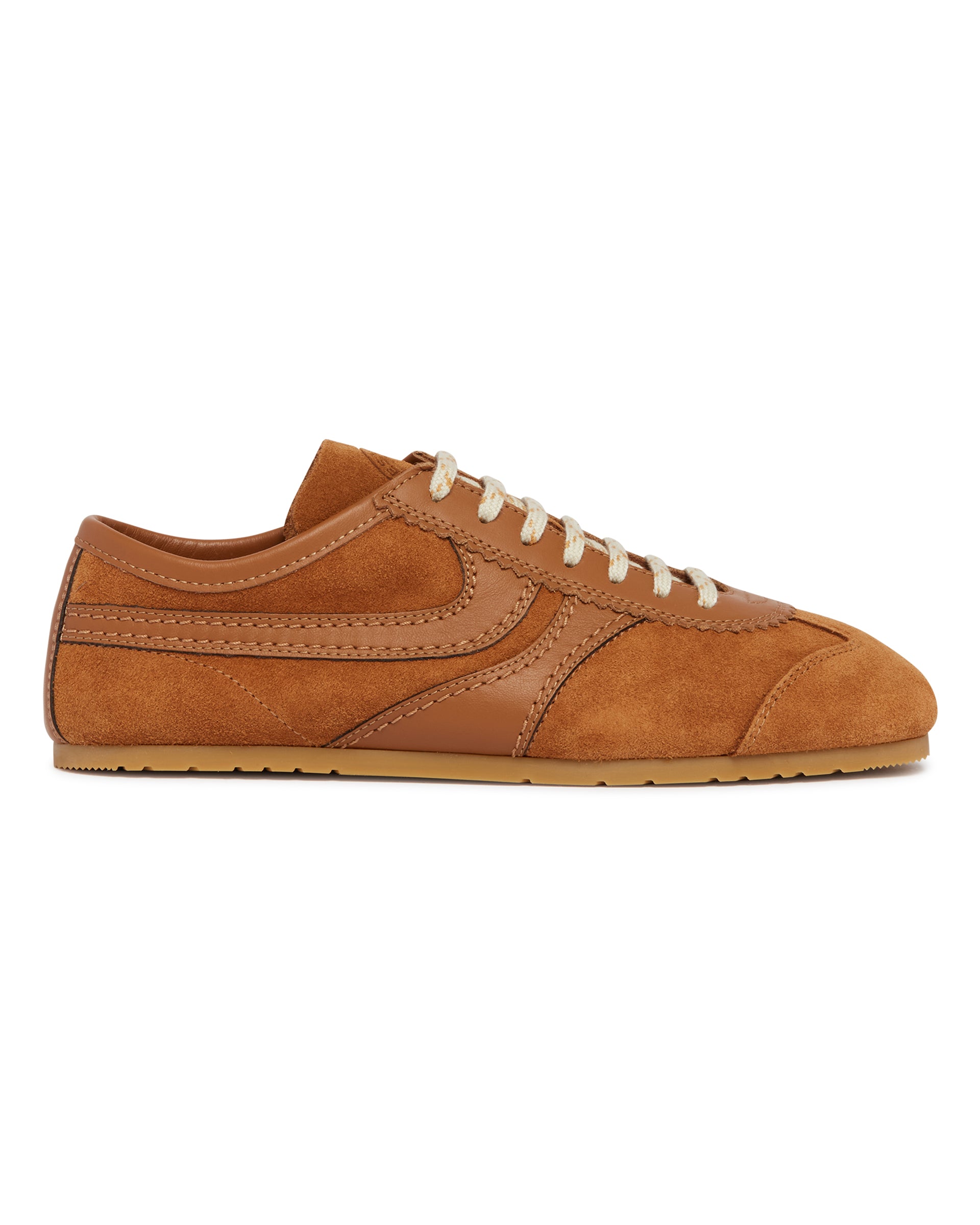 Dries Van Noten Sneakers In Suede Marroni, view 2