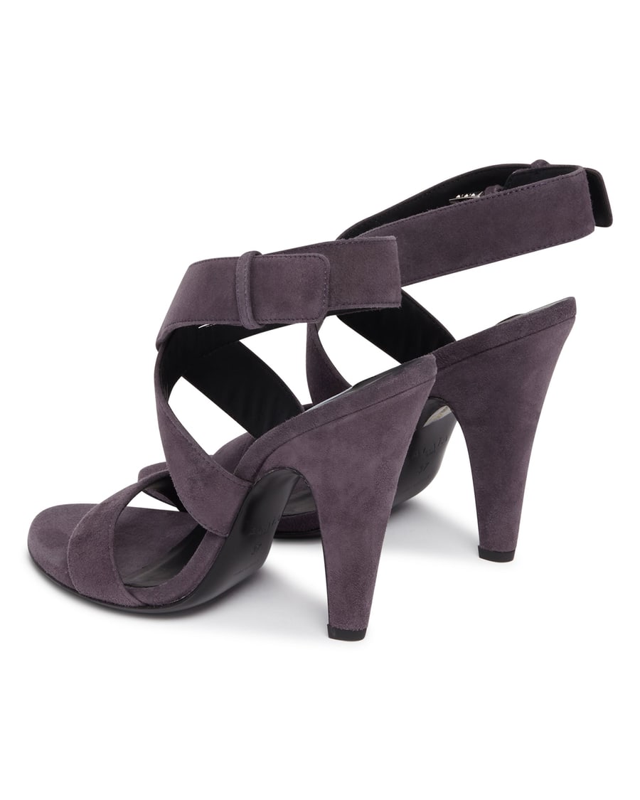 Alaïa Sandali Cone In Suede Grigi, view 5