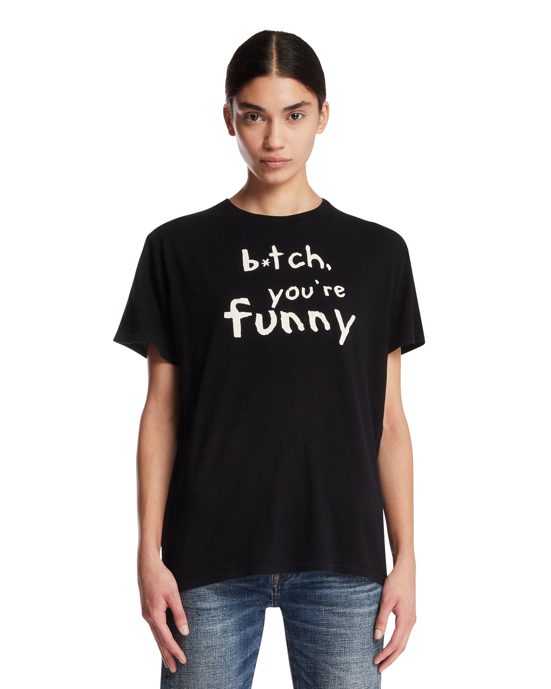 R13 T-Shirt You're Funny Nera