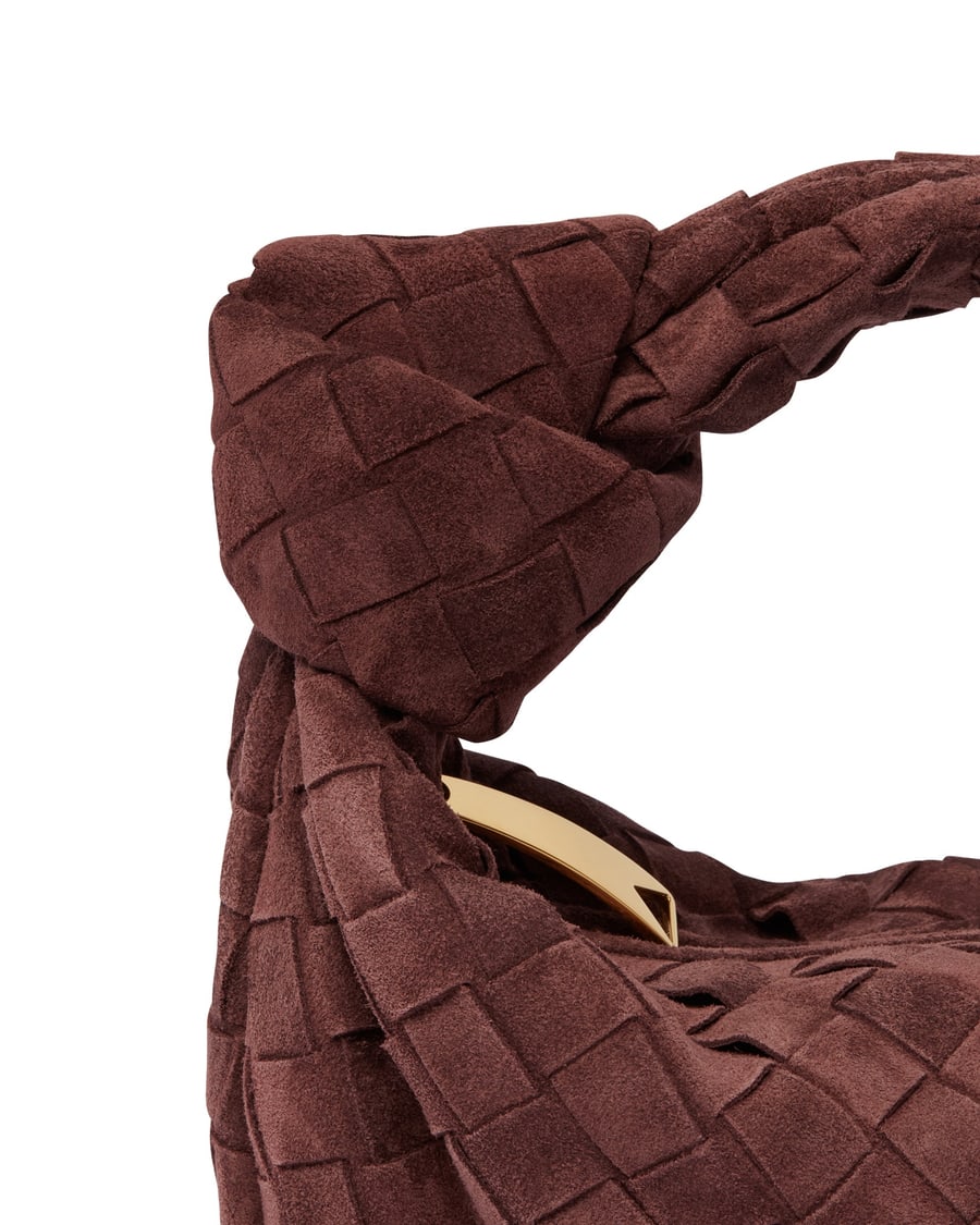 Bottega Veneta Borsa Mini Jodie Marrone, view 4