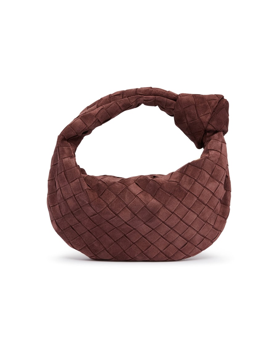 Bottega Veneta Borsa Mini Jodie Marrone, view 6
