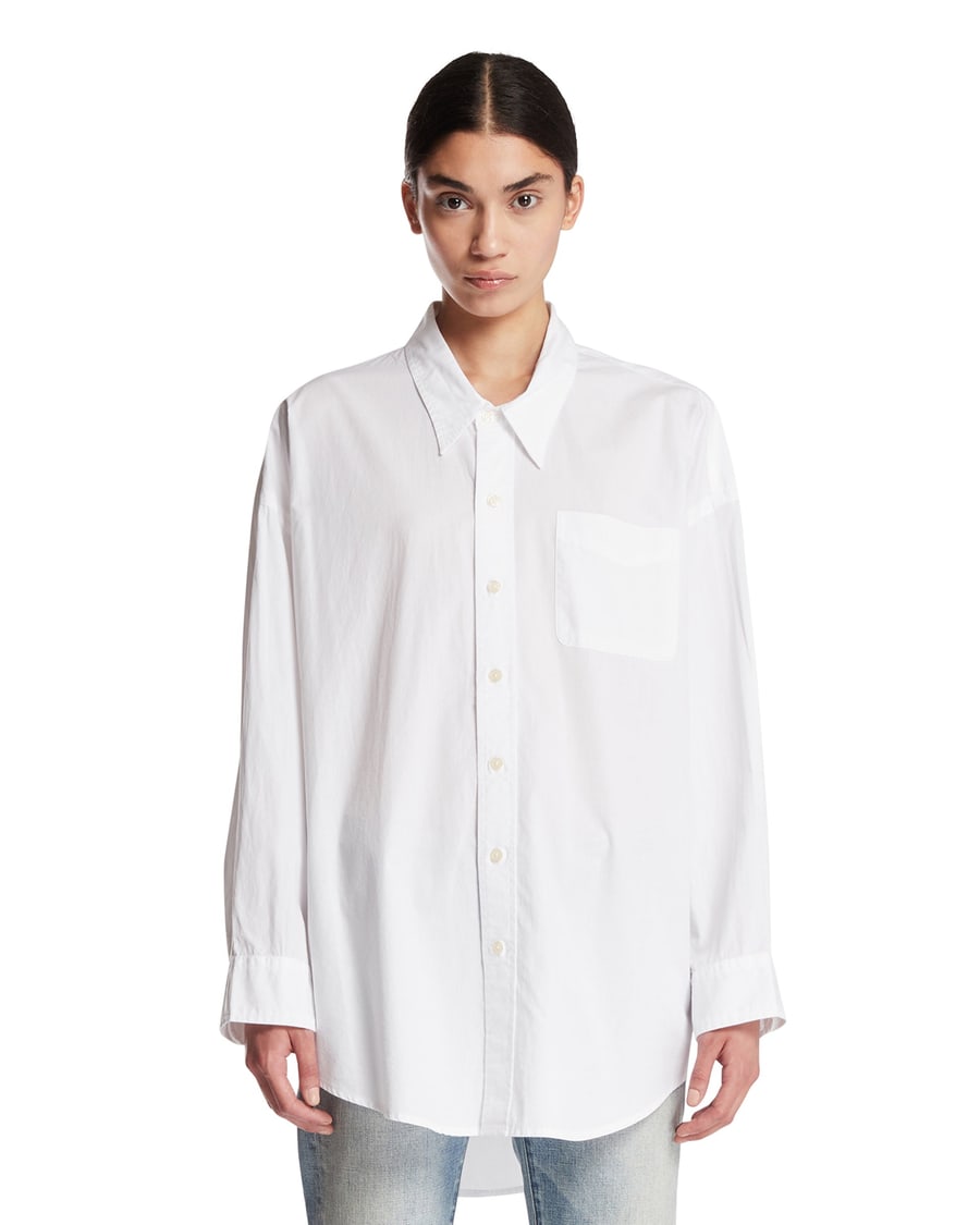 R13 Camicia In Cotone Bianca