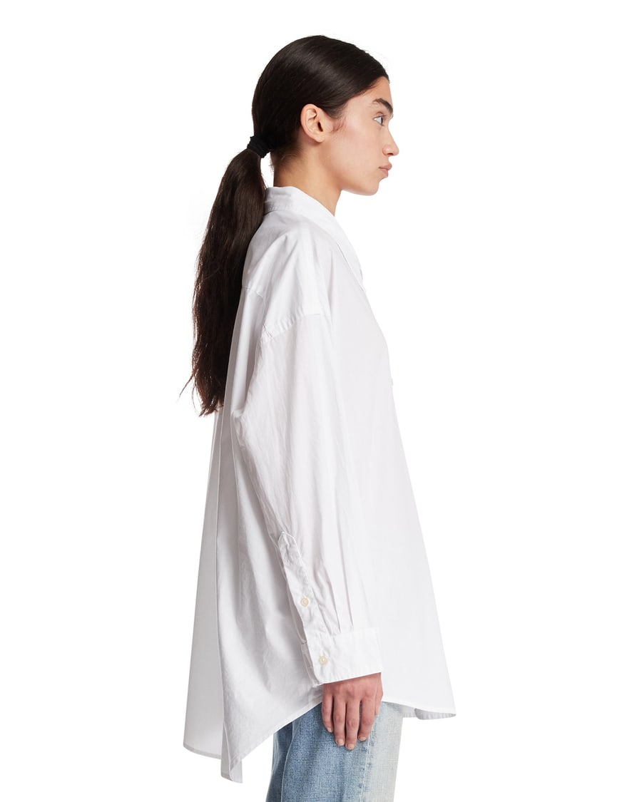 R13 Camicia In Cotone Bianca, view 4