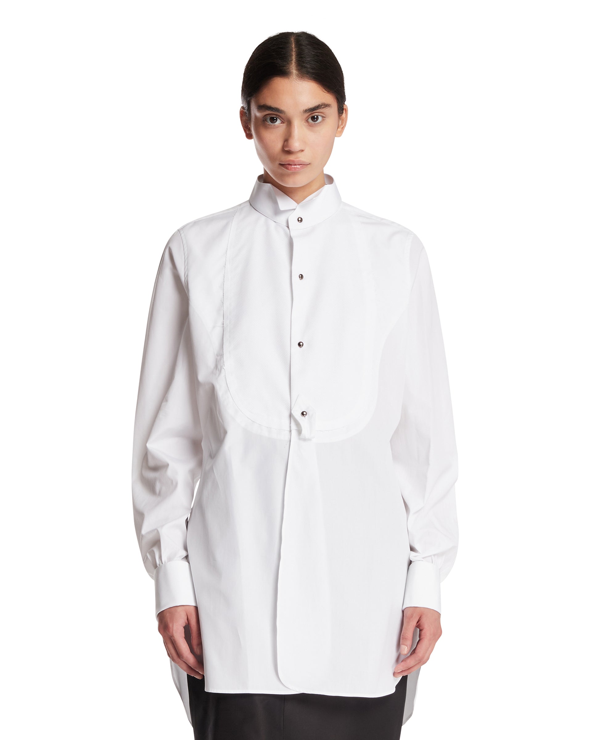 Maison Margiela Camicia Da Smoking In Cotone Bianca