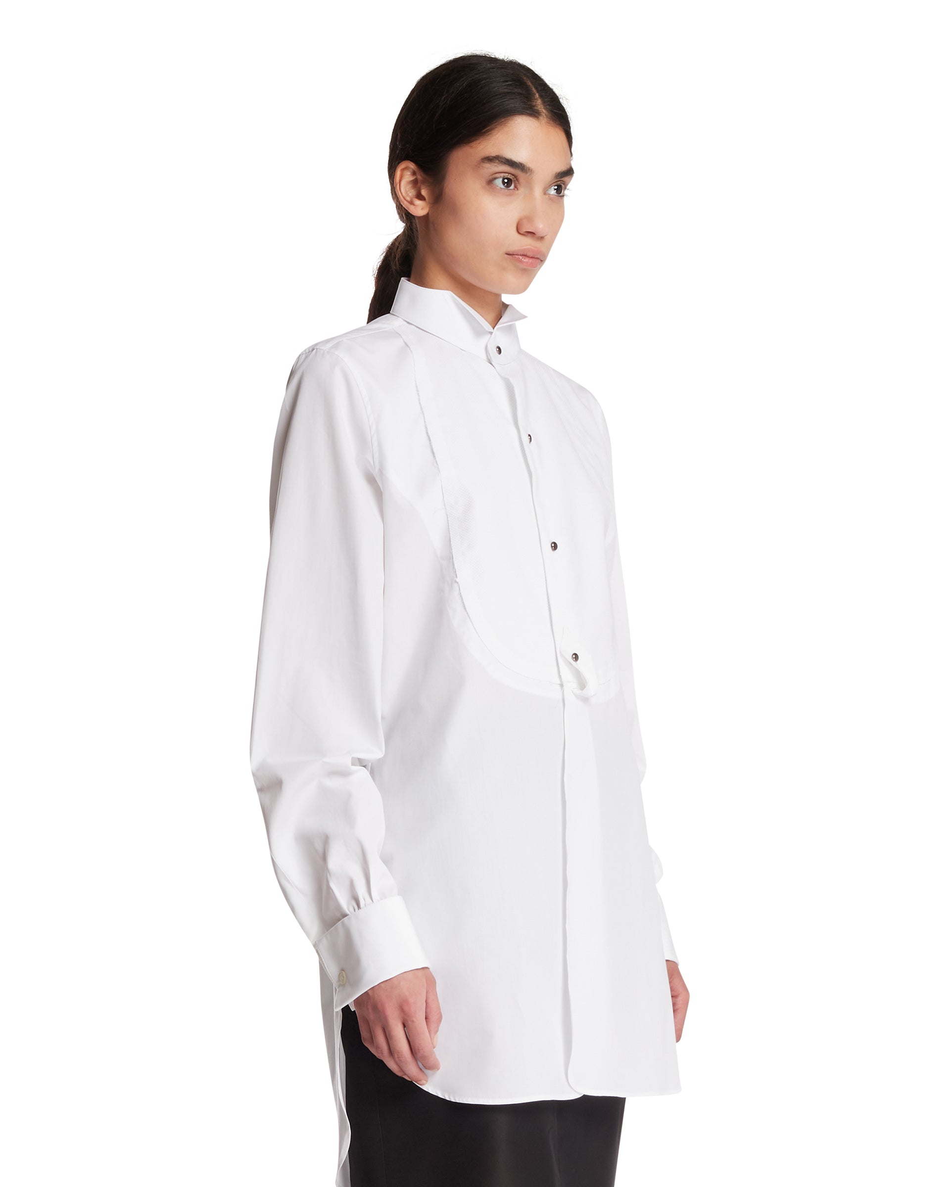 Maison Margiela Camicia Da Smoking In Cotone Bianca, view 2