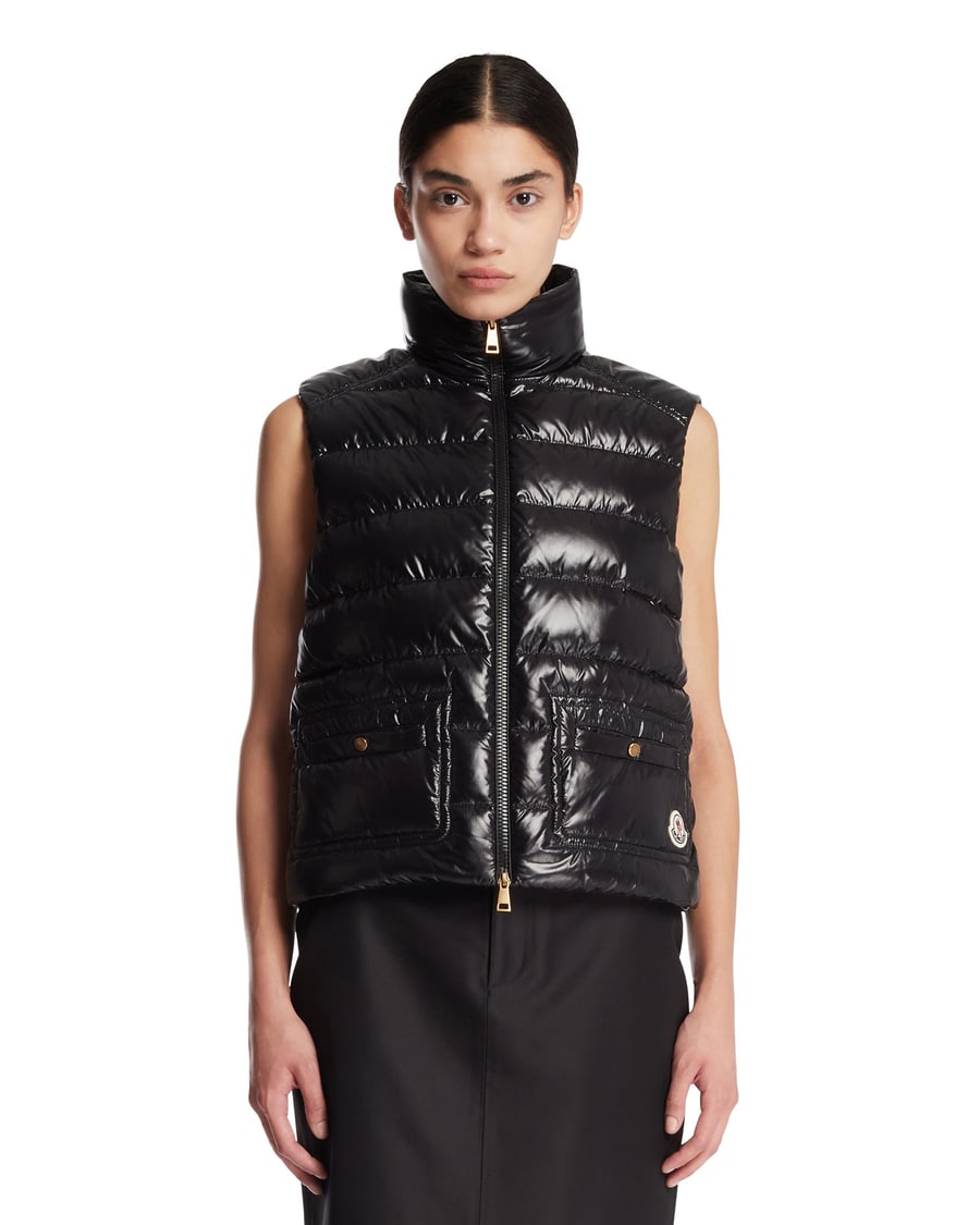 Moncler Gilet Imbottito Frelon Nero