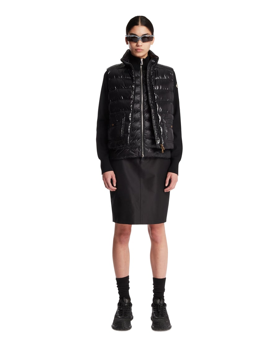 Moncler Gilet Imbottito Frelon Nero, view 3