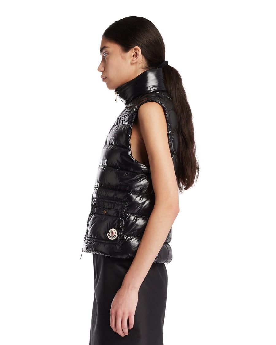 Moncler Gilet Imbottito Frelon Nero, view 4
