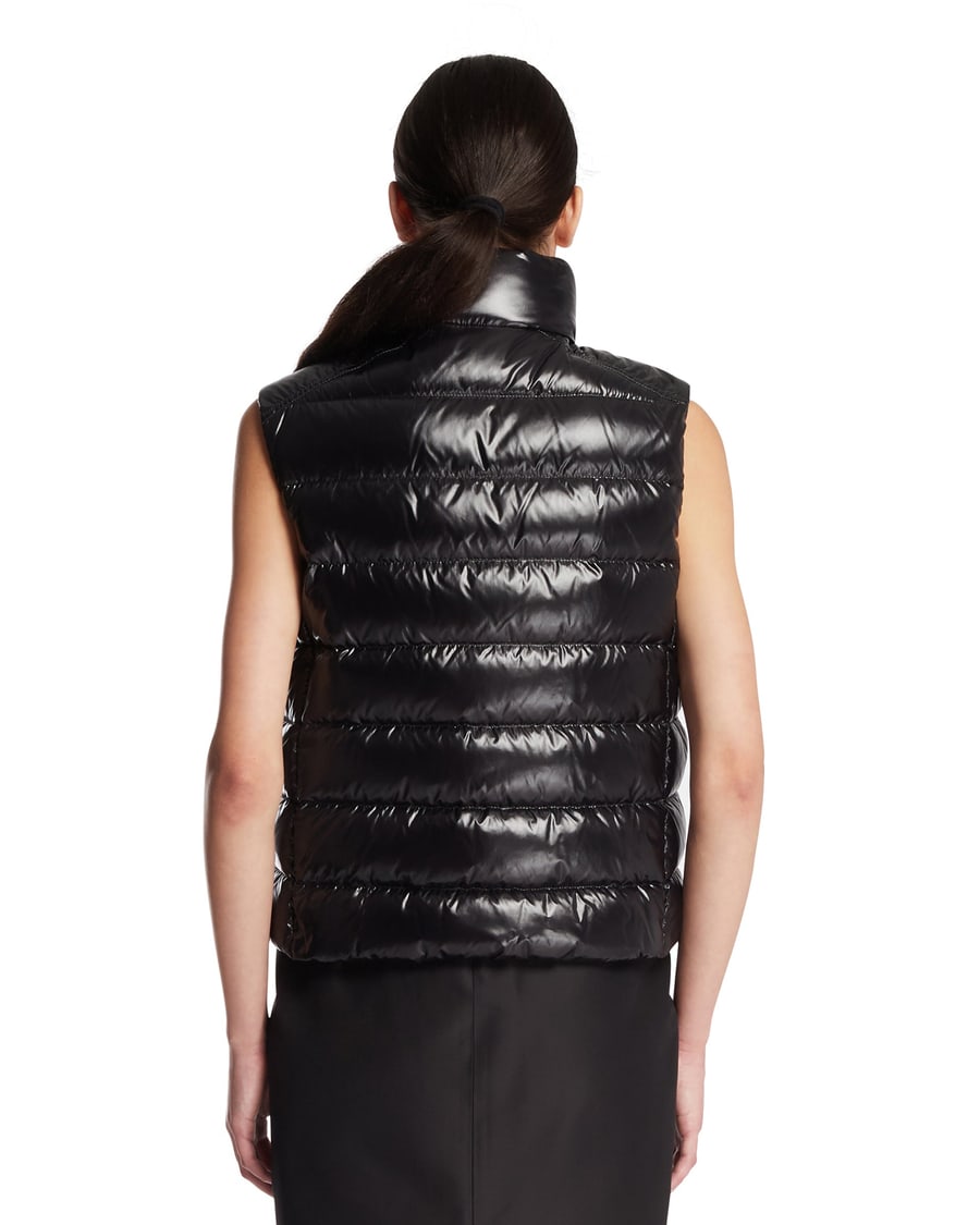 Moncler Gilet Imbottito Frelon Nero, view 5