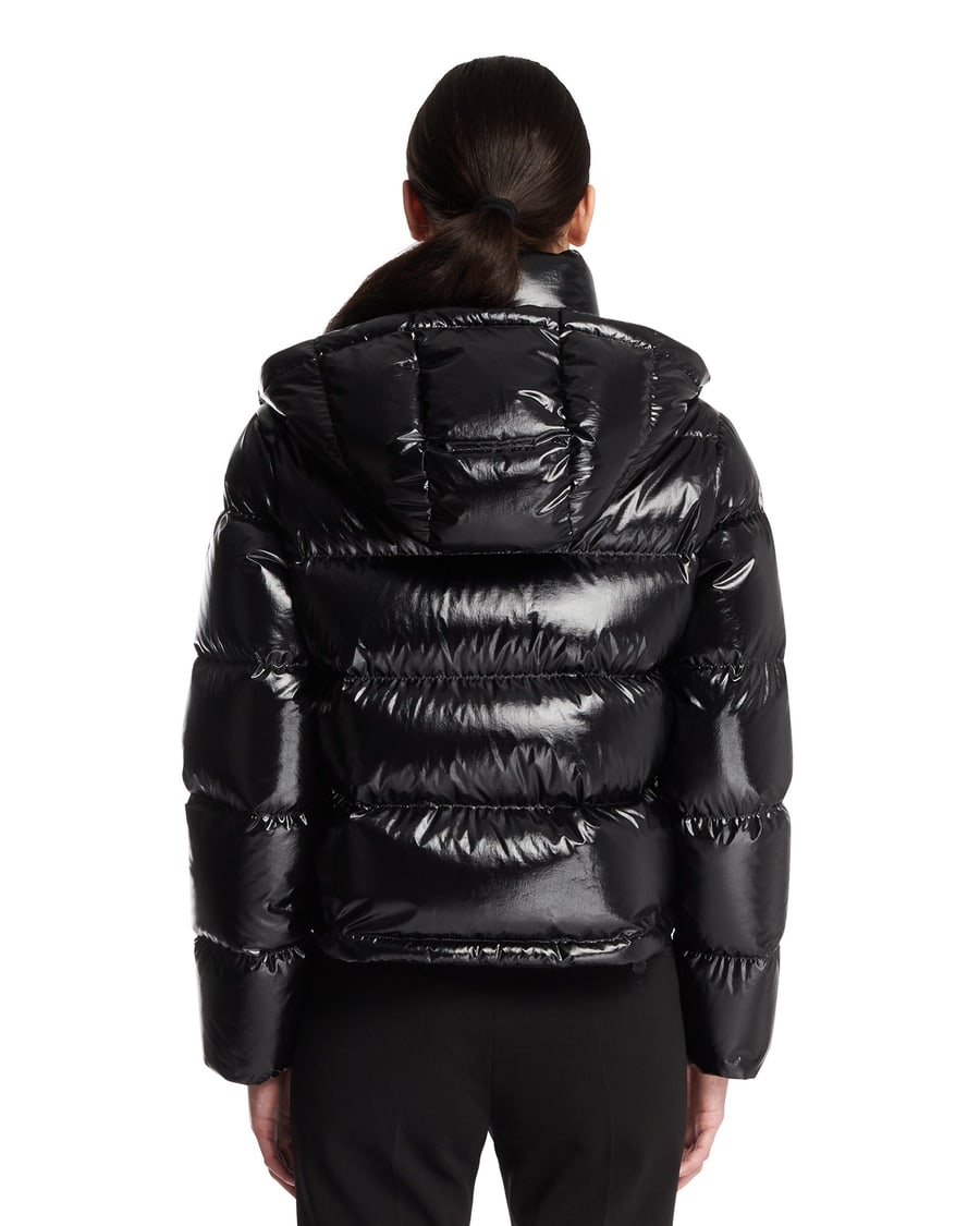 Moncler Piumino Corto Niveole In Nylon Nero, view 5