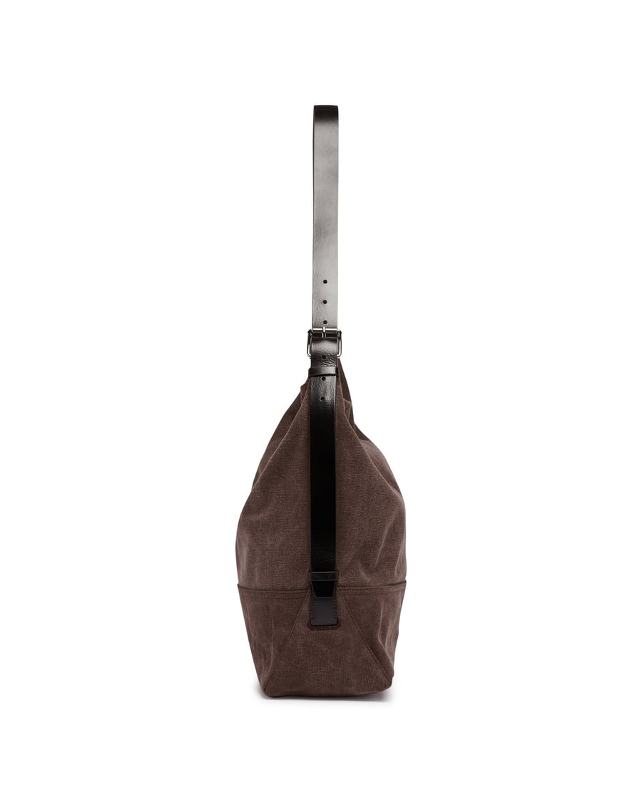 Lemaire Borsa Belted In Canvas Marrone, view 5