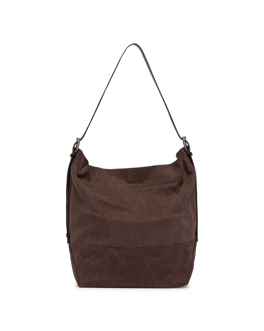 Lemaire Borsa Belted In Canvas Marrone, view 6