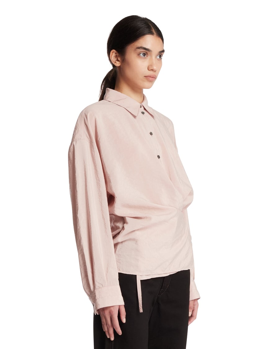 Lemaire Camicia Twisted In Cotone Rosa, view 2