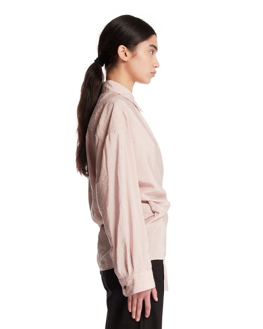 Lemaire Camicia Twisted In Cotone Rosa, view 4