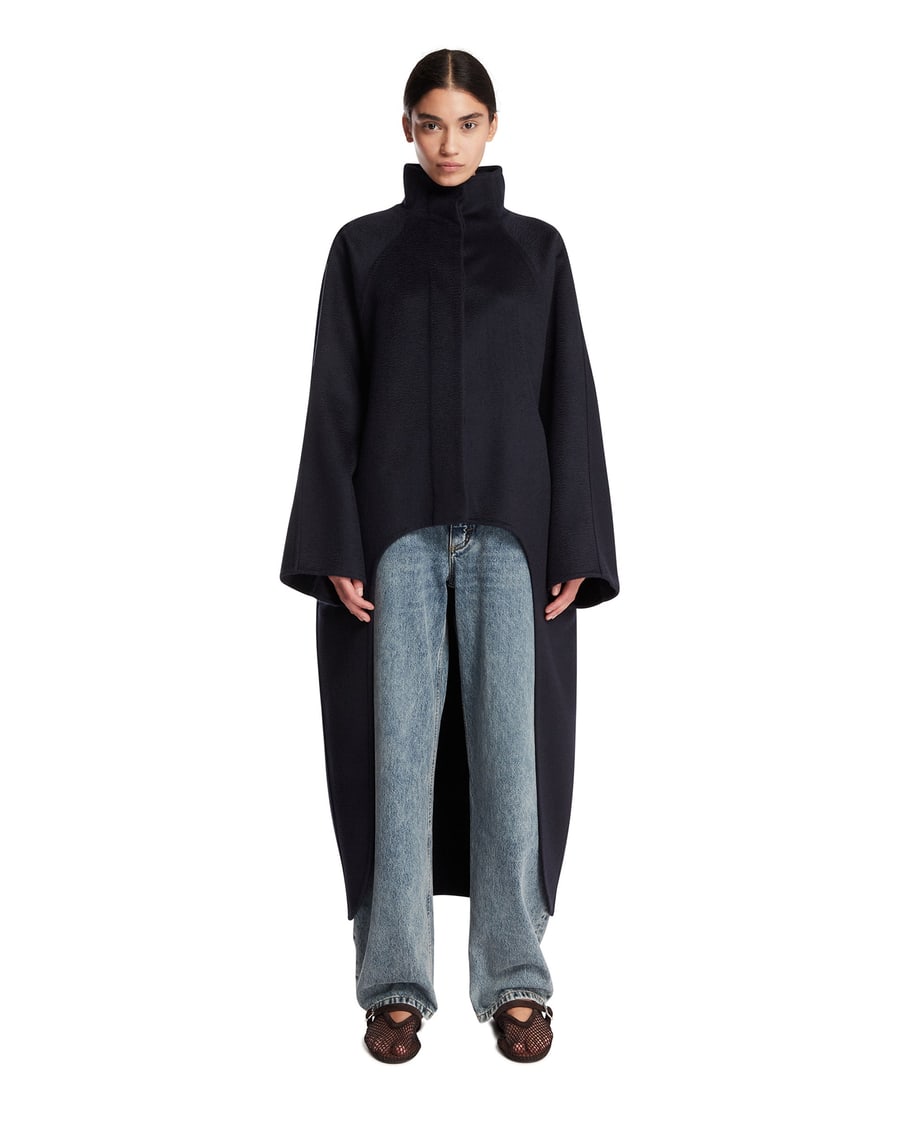 Alaïa Cappotto Asimmetrico Nero