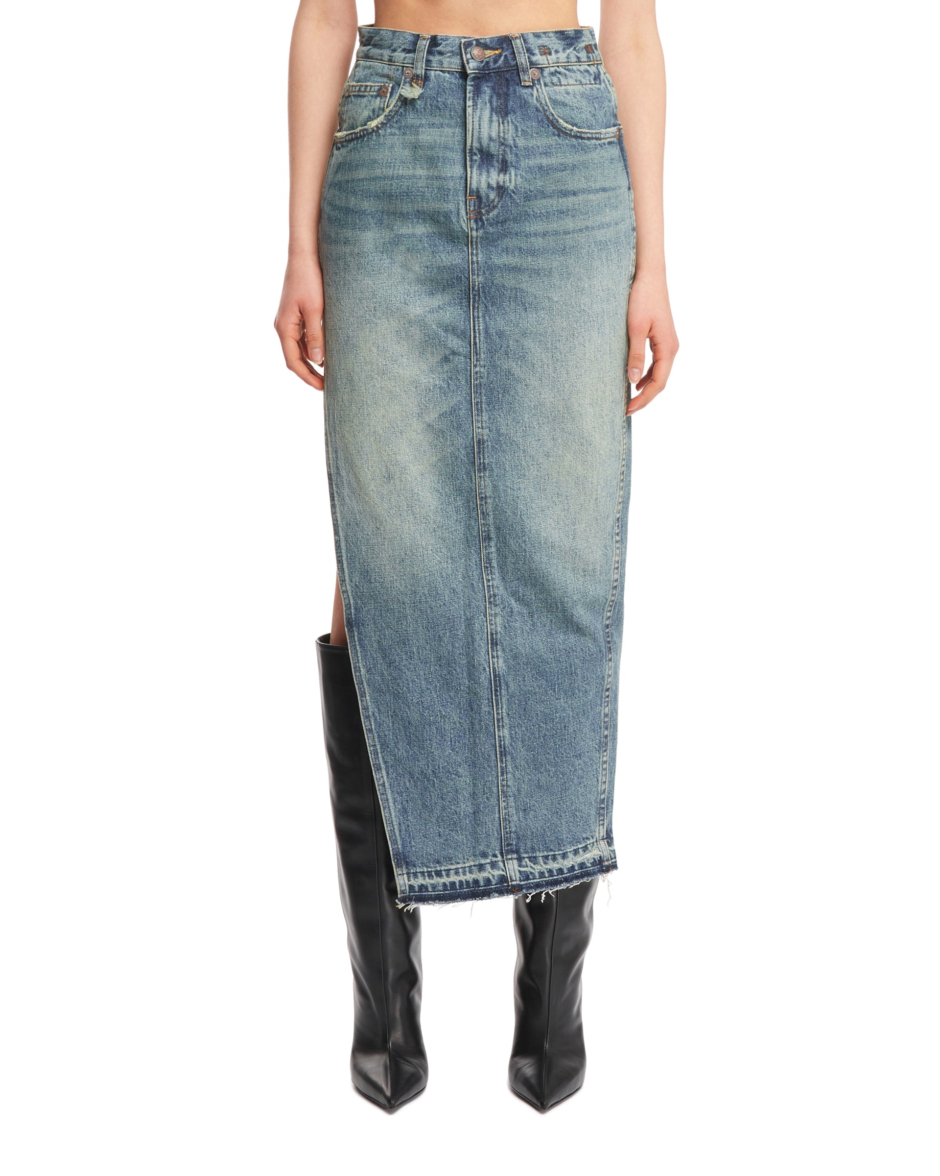 R13 Gonna Midi In Denim