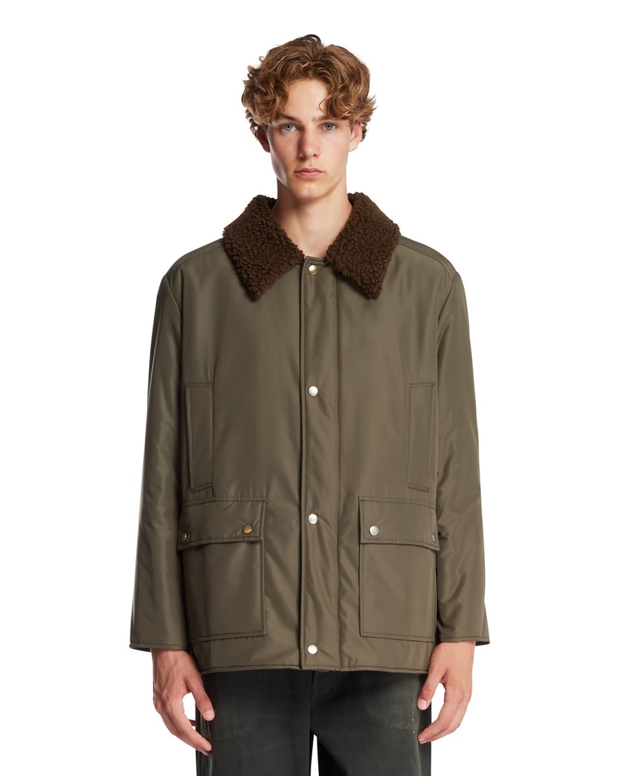 Maison Margiela Parka Jacket Shearling Verde