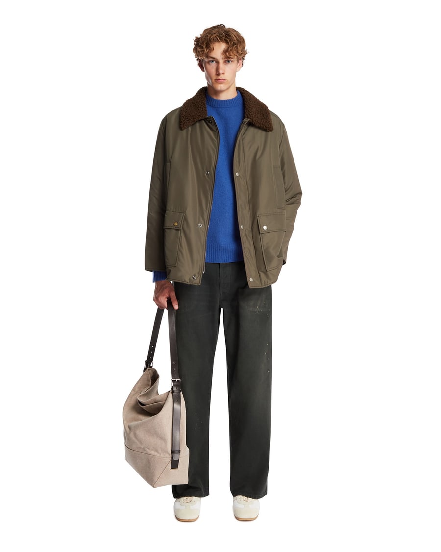 Maison Margiela Parka Jacket Shearling Verde, view 3
