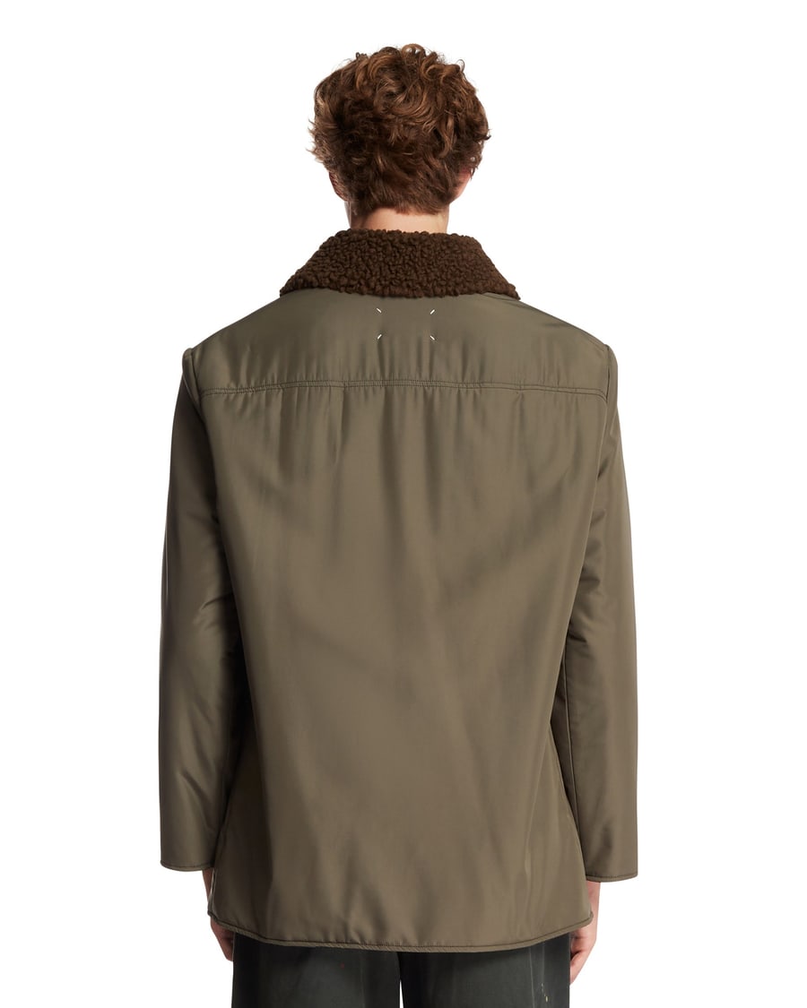 Maison Margiela Parka Jacket Shearling Verde, view 5