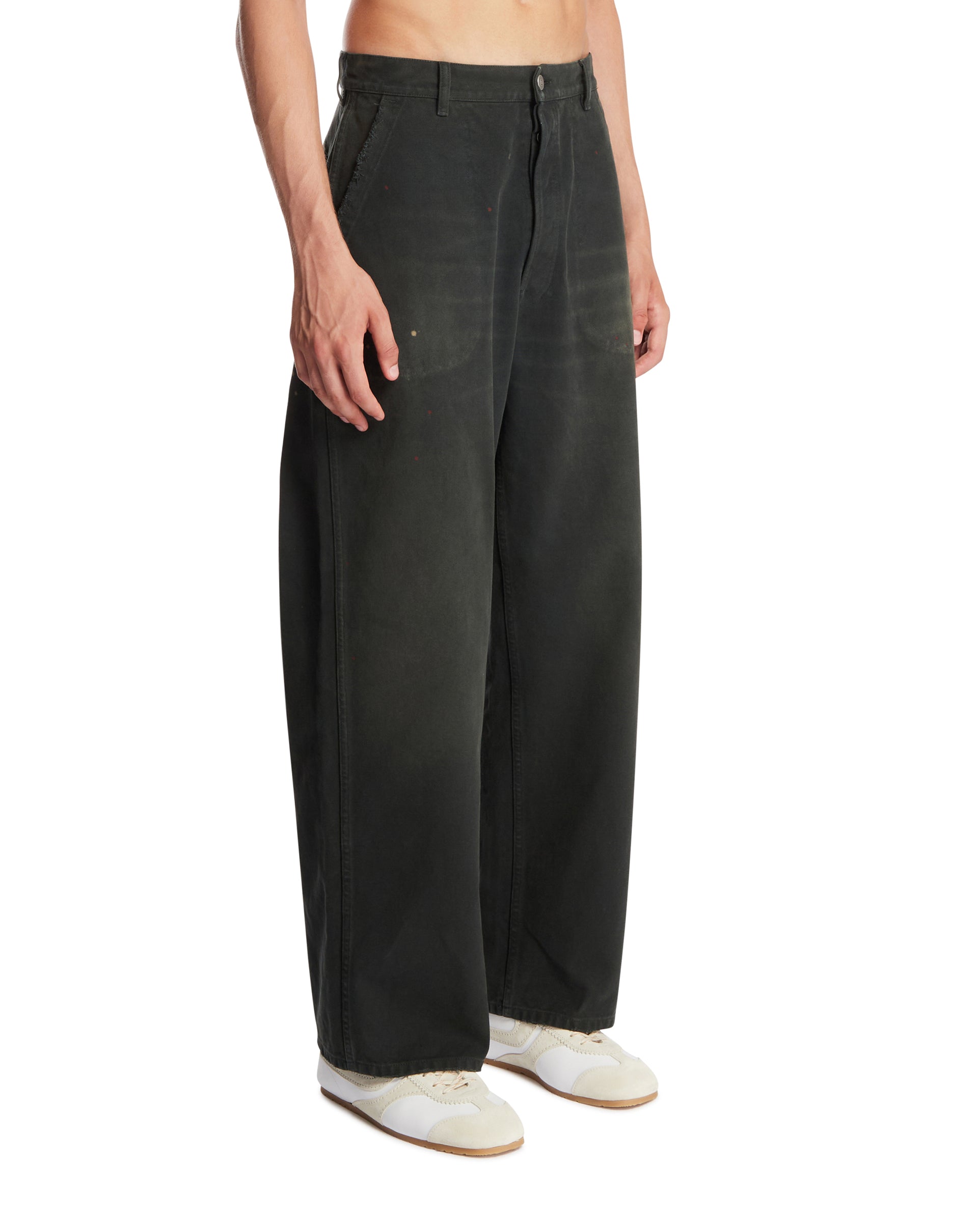 Maison Margiela Jeans Effetto Vernice Neri, view 2