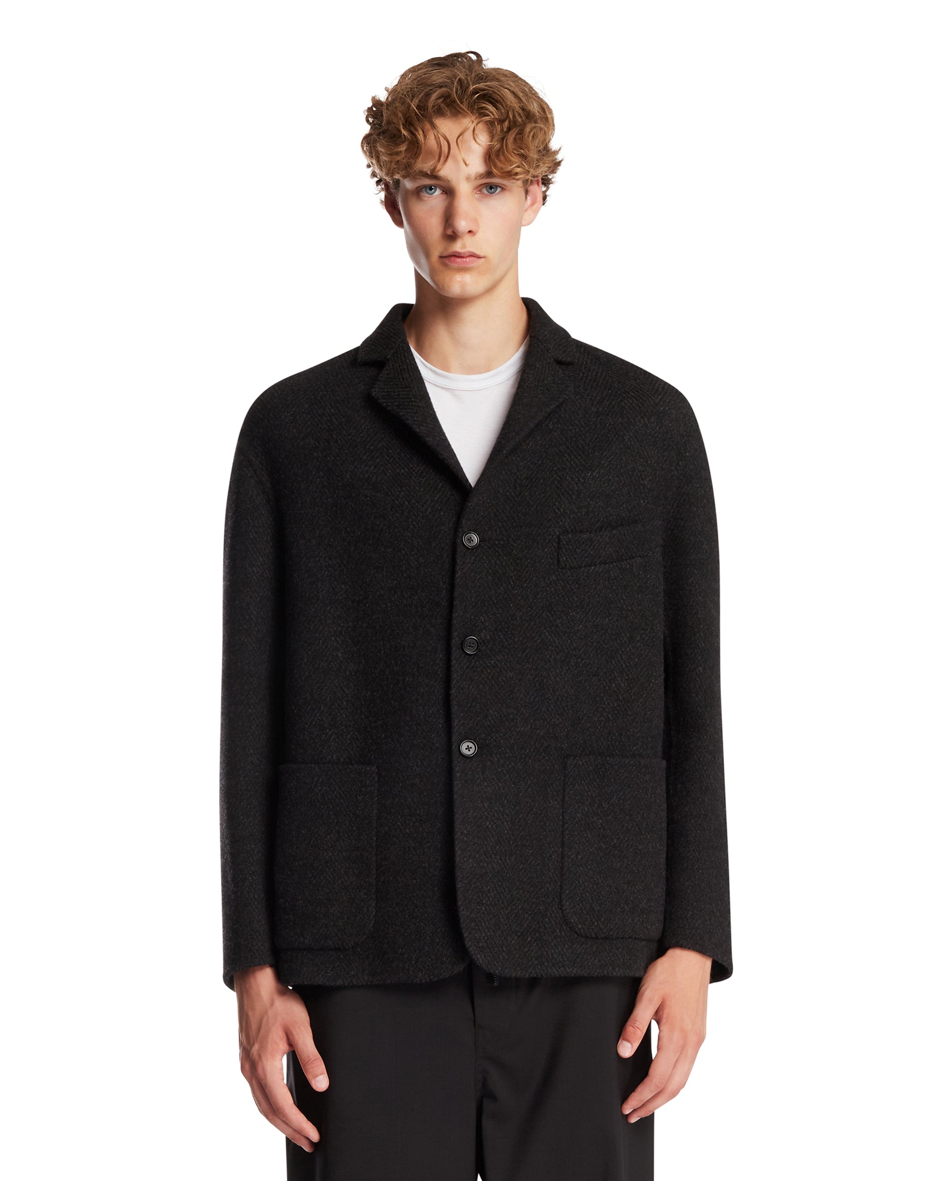 Jil Sander Giacca In Lana Grigia