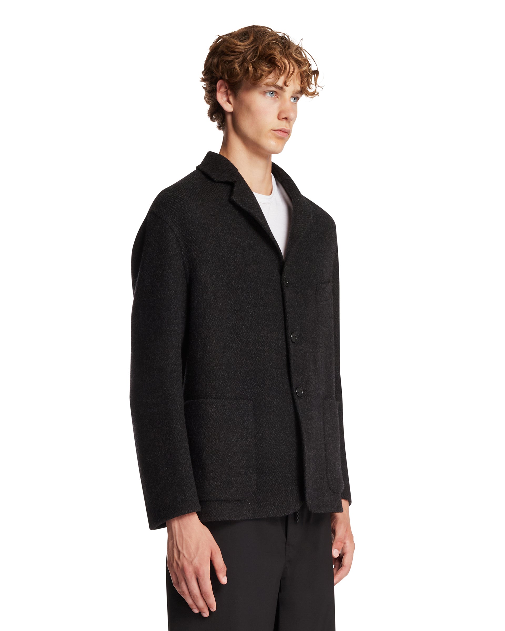 Jil Sander Giacca In Lana Grigia, view 2