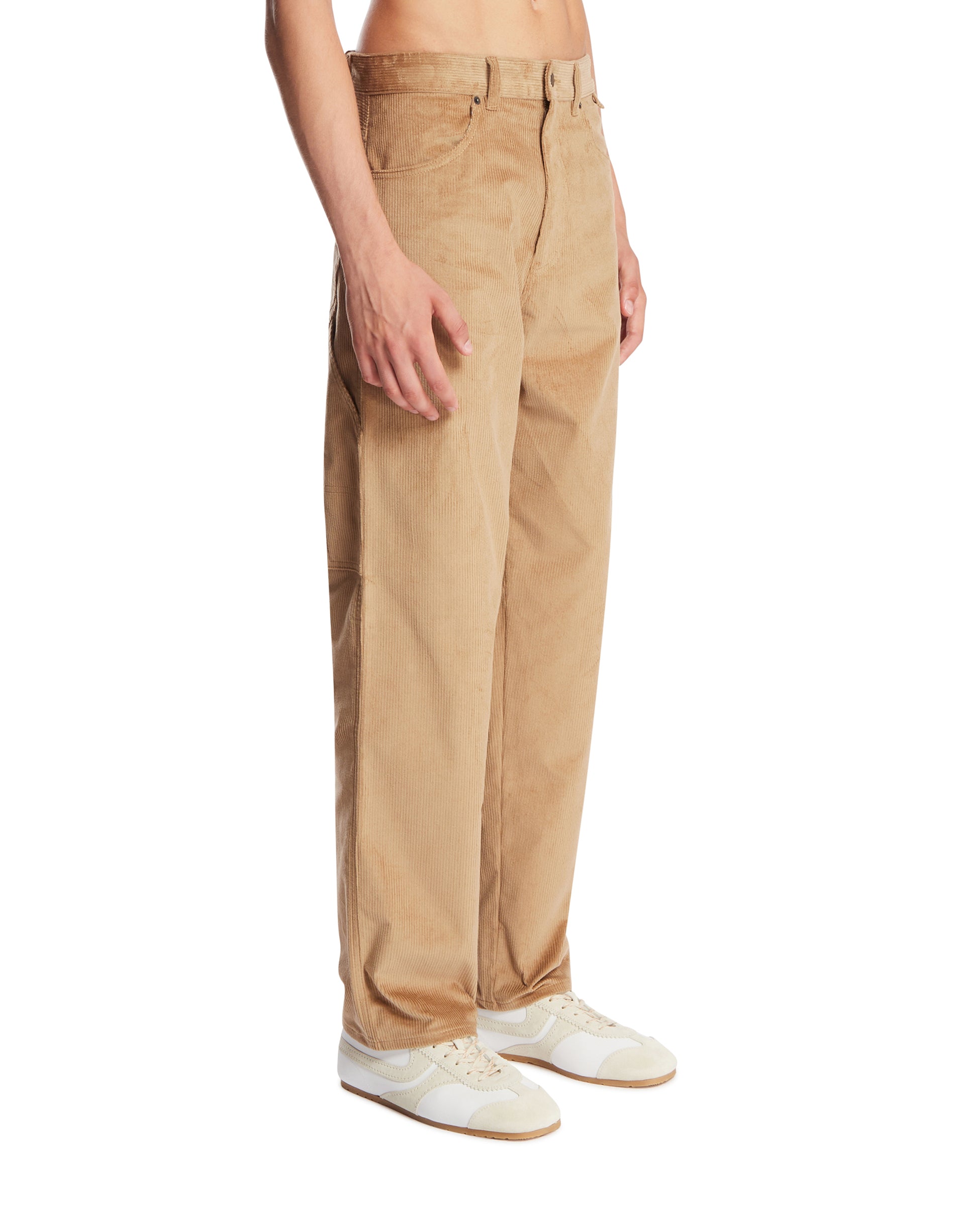 DARKPARK Pantaloni Carpenter A Costine Beige, view 2