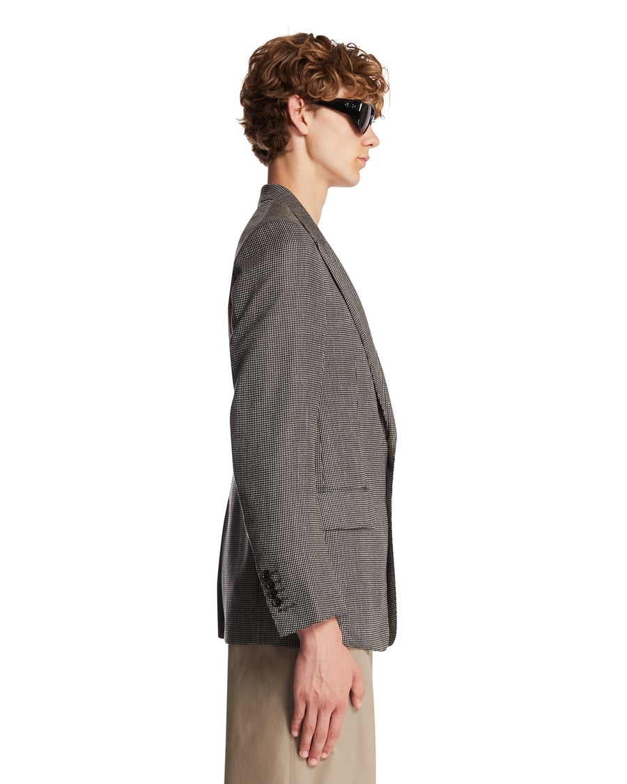 Tom Ford Giacca In Lana E Seta Nera, view 4