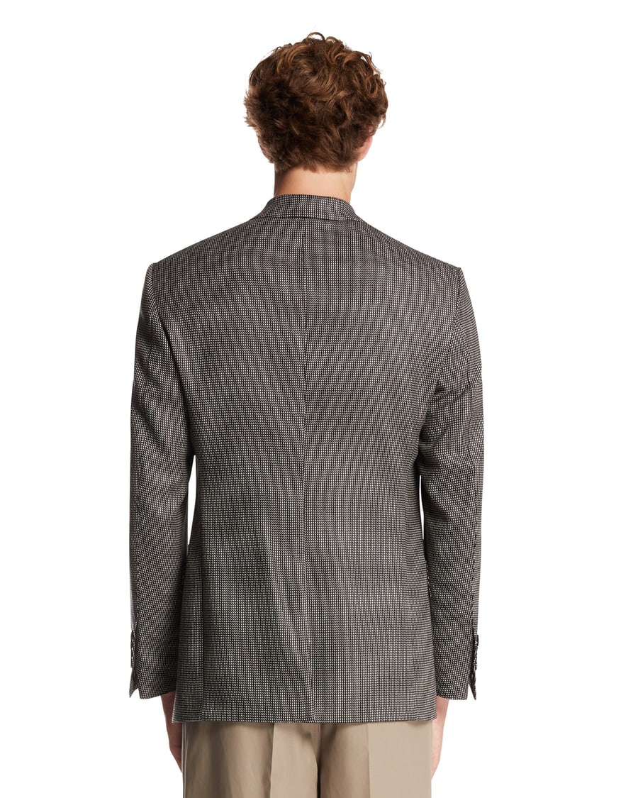 Tom Ford Giacca In Lana E Seta Nera, view 5