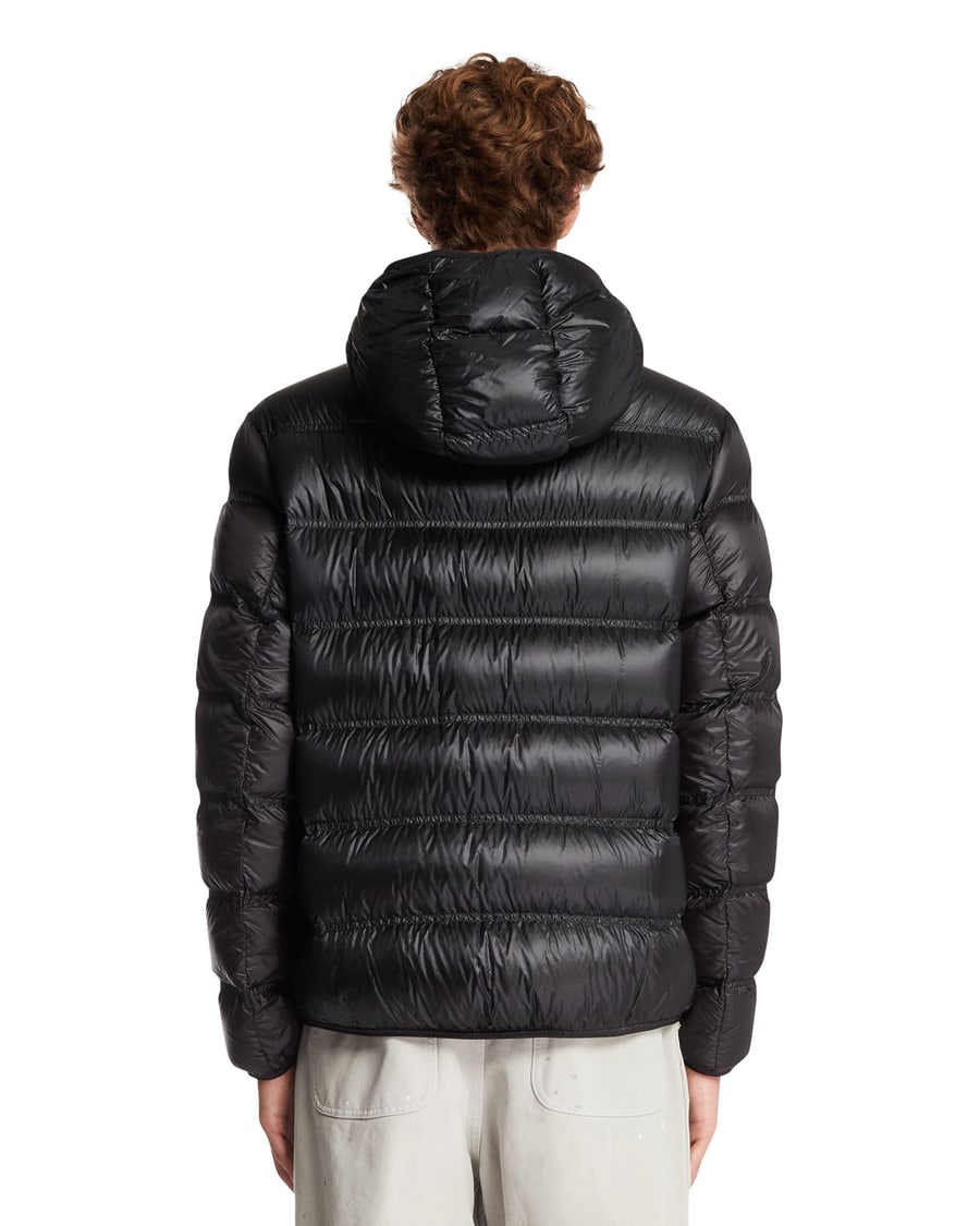 Moncler Piumino Con Cappuccio Guadiana Nero, view 5